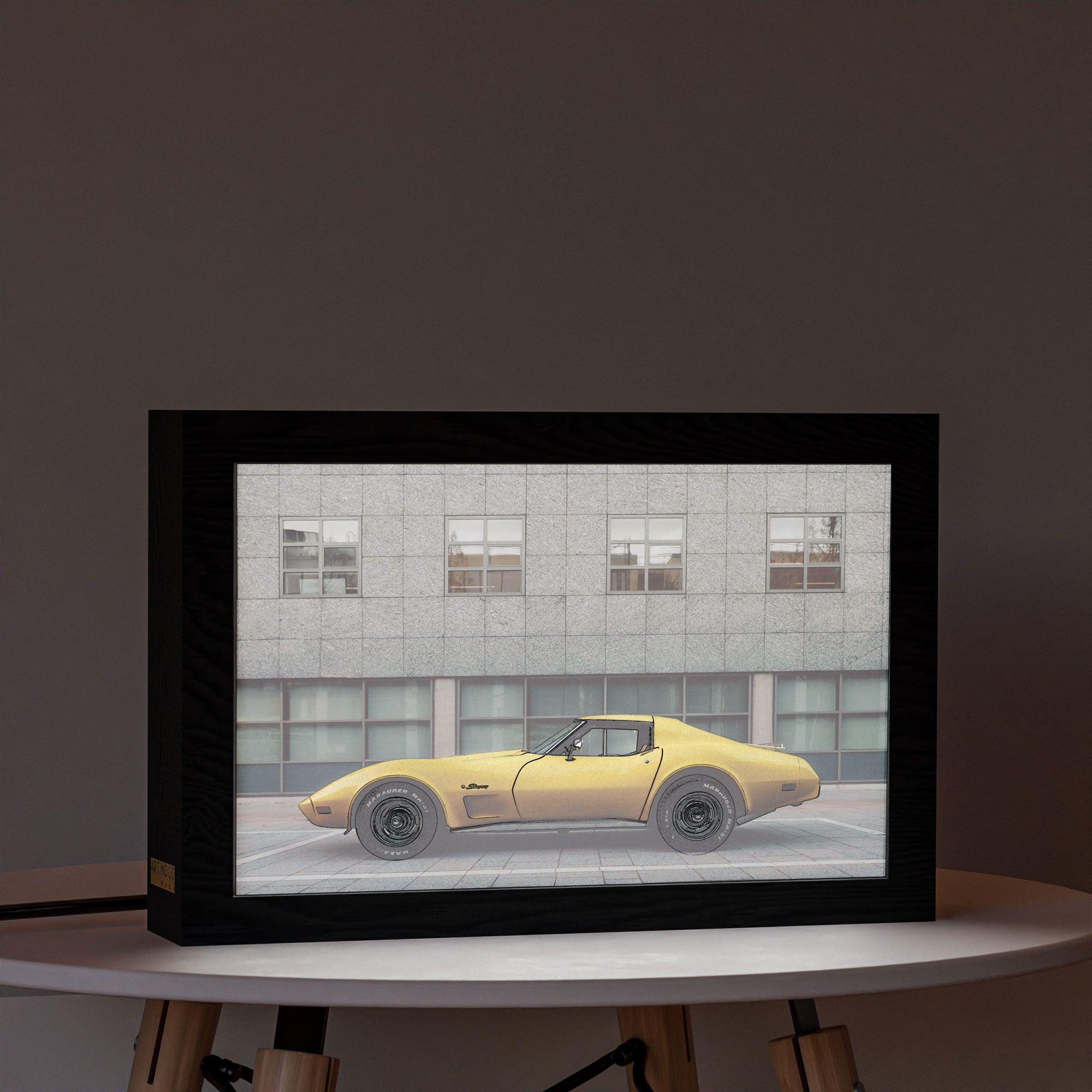 ٢ في ١ - برواز مضئ - بورش كلاسيك