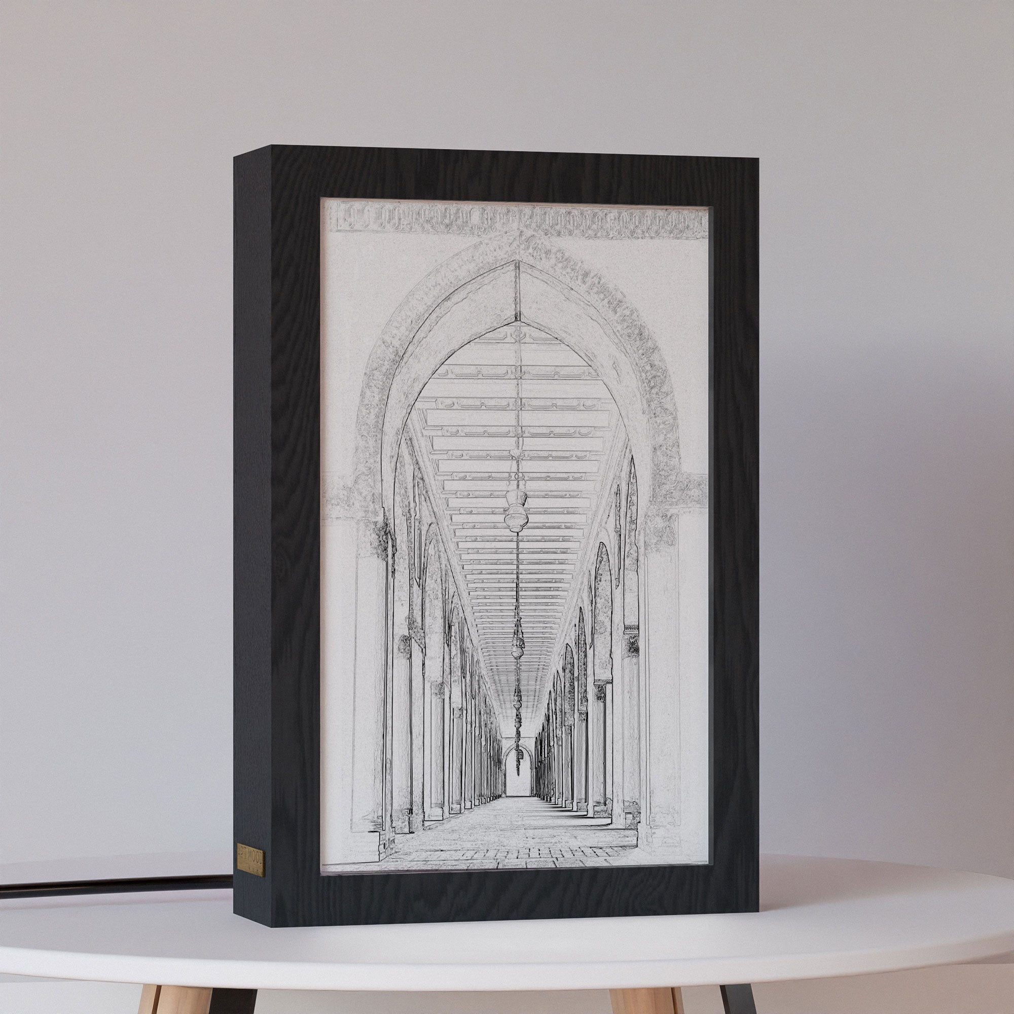 ٢ في ١ - برواز مضئ - مسجد احمد بن طولون