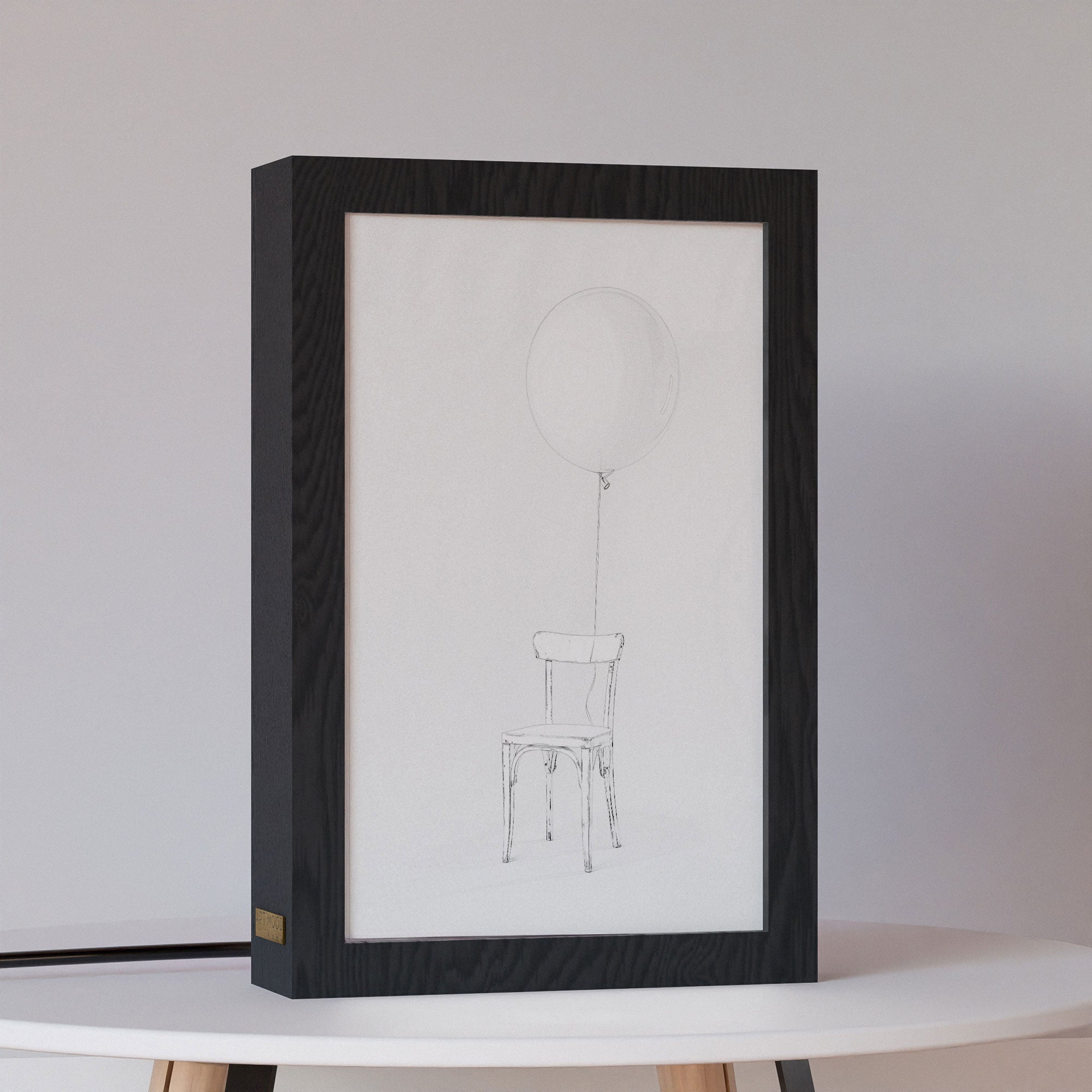 2 in 1 Photo Lighting Frame - Ballon & Chair