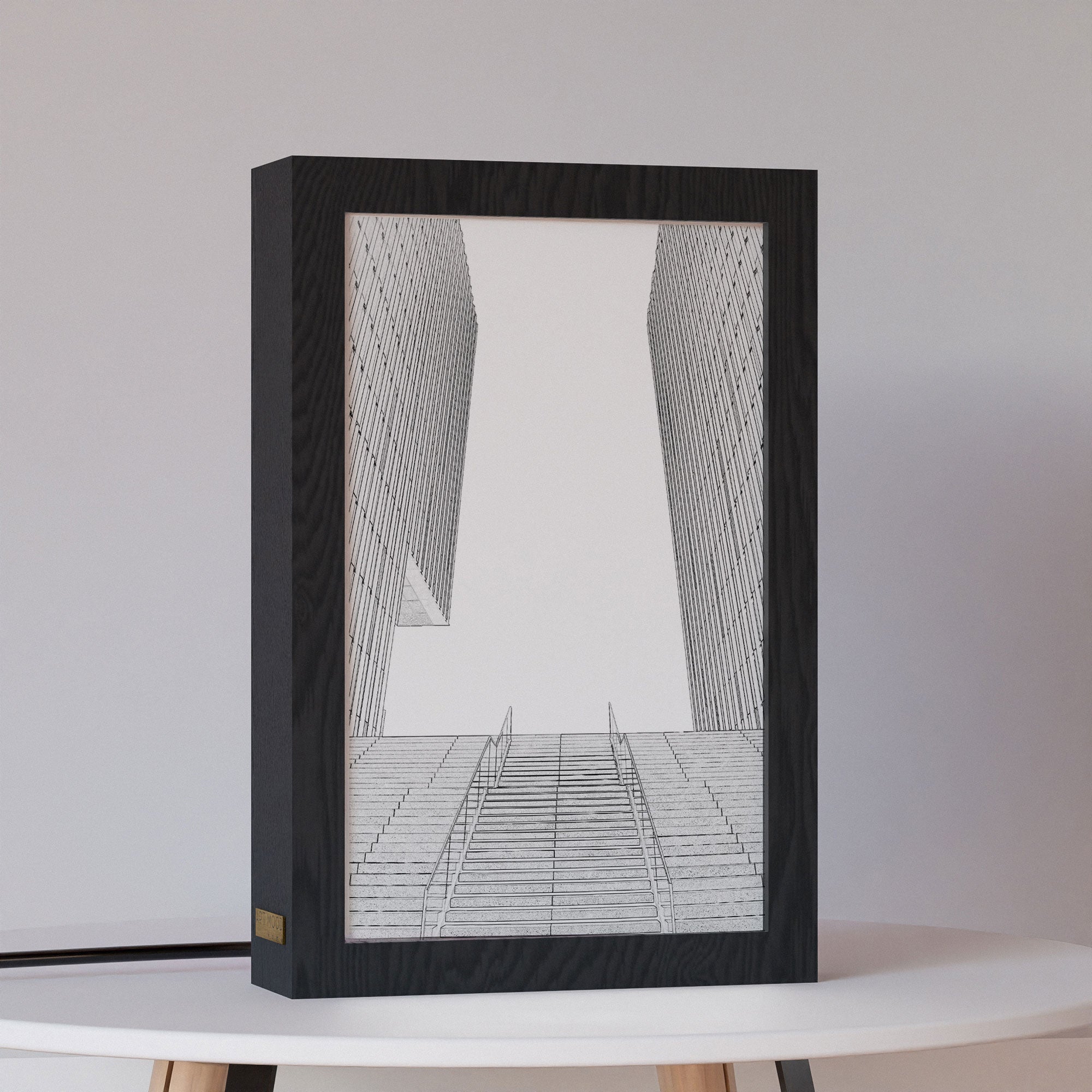 2 in 1 Photo Lighting Frame - Modern Building