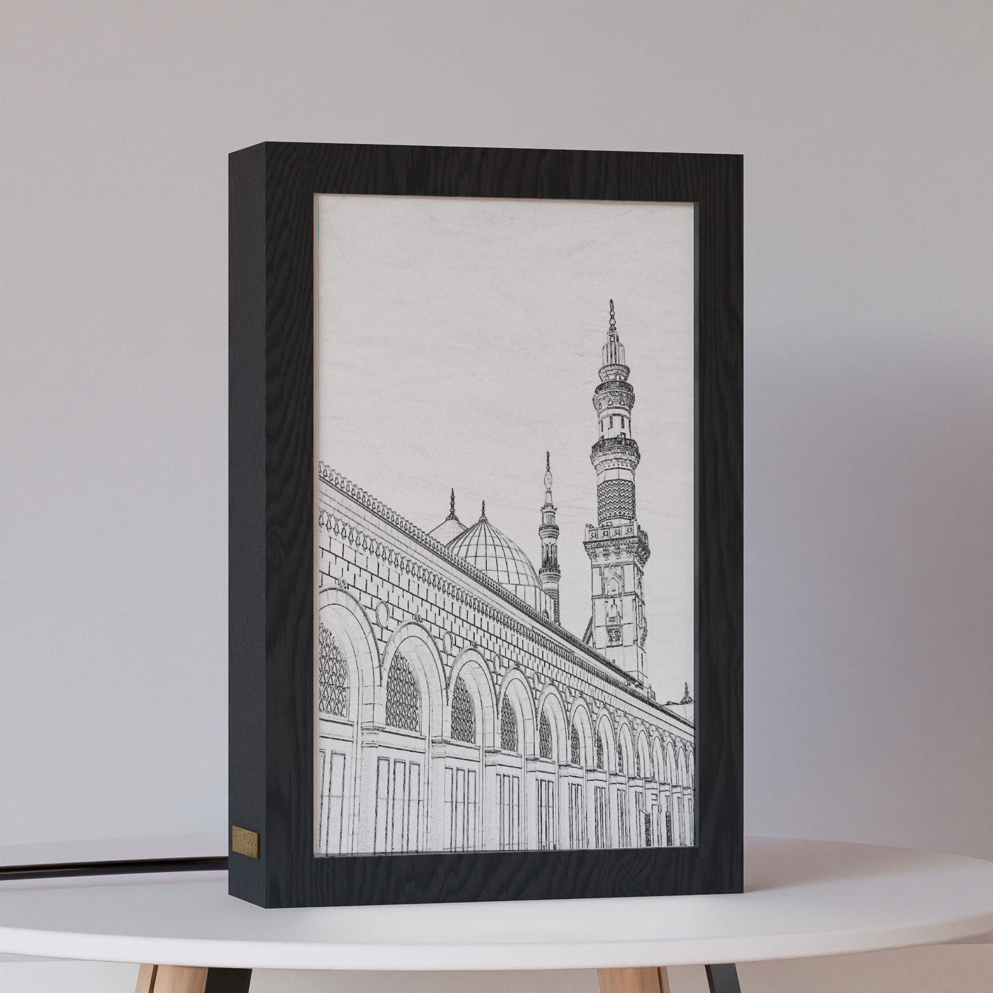 ٢ في ١ - برواز مضئ - المسجد النبوي ١