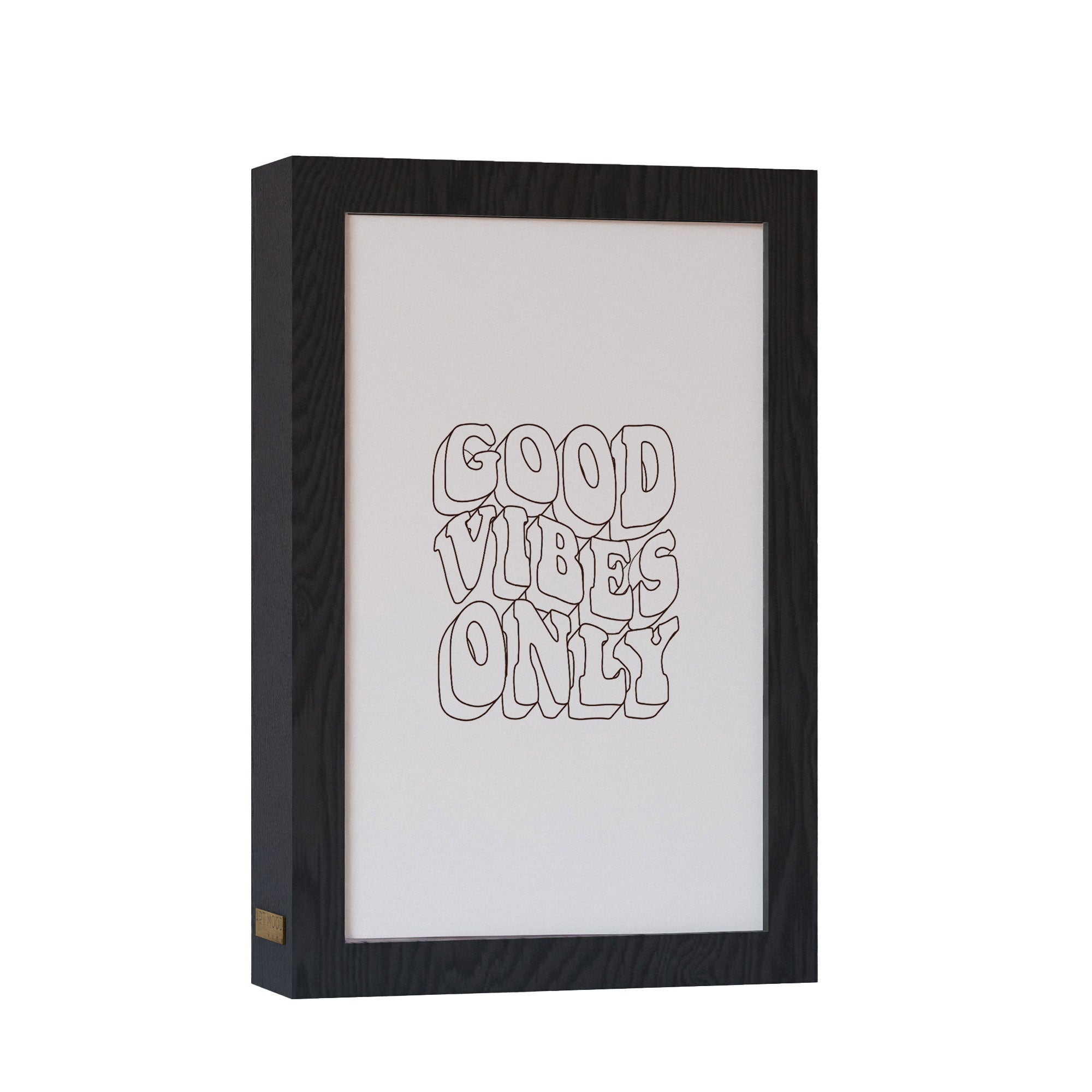 2 in 1 Photo Lighting Frame - Good Vibes Only