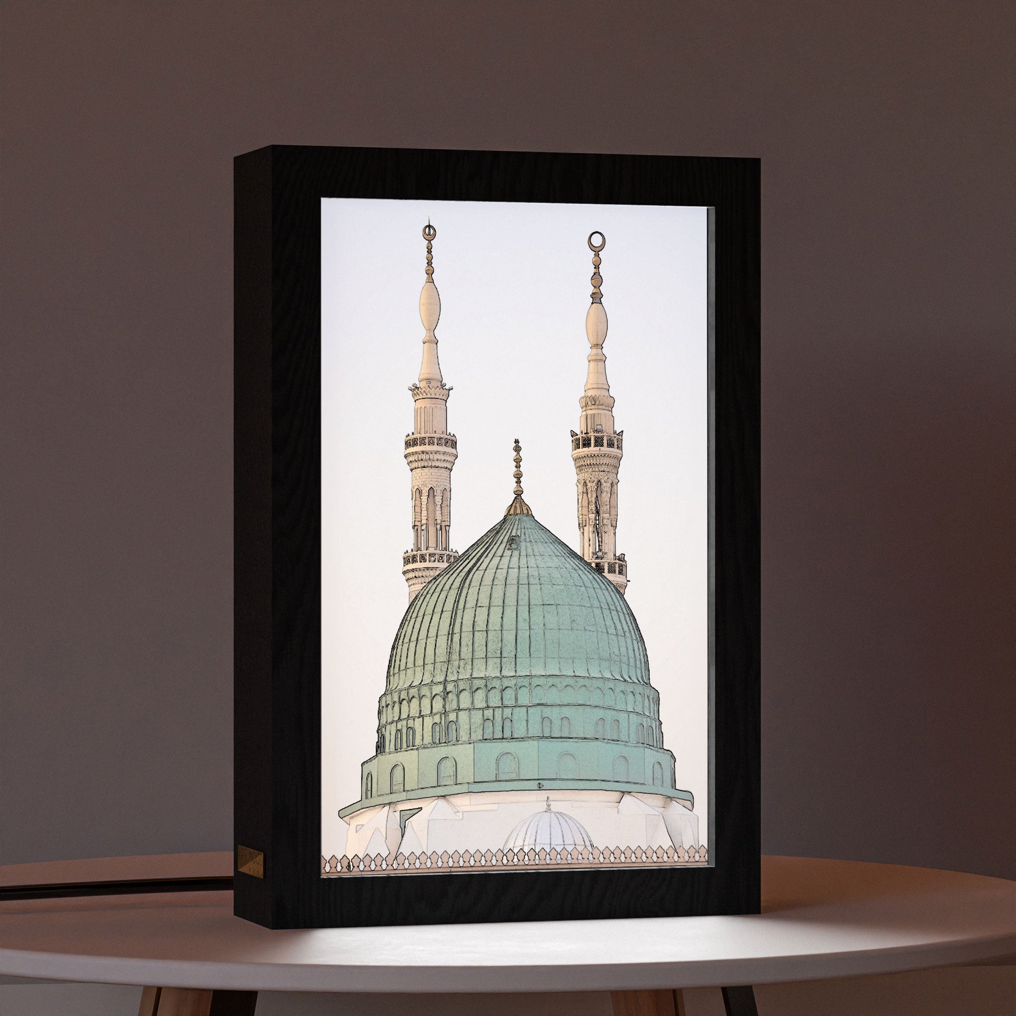 ٢ في ١ - برواز مضئ - المسجد النبوي ٢