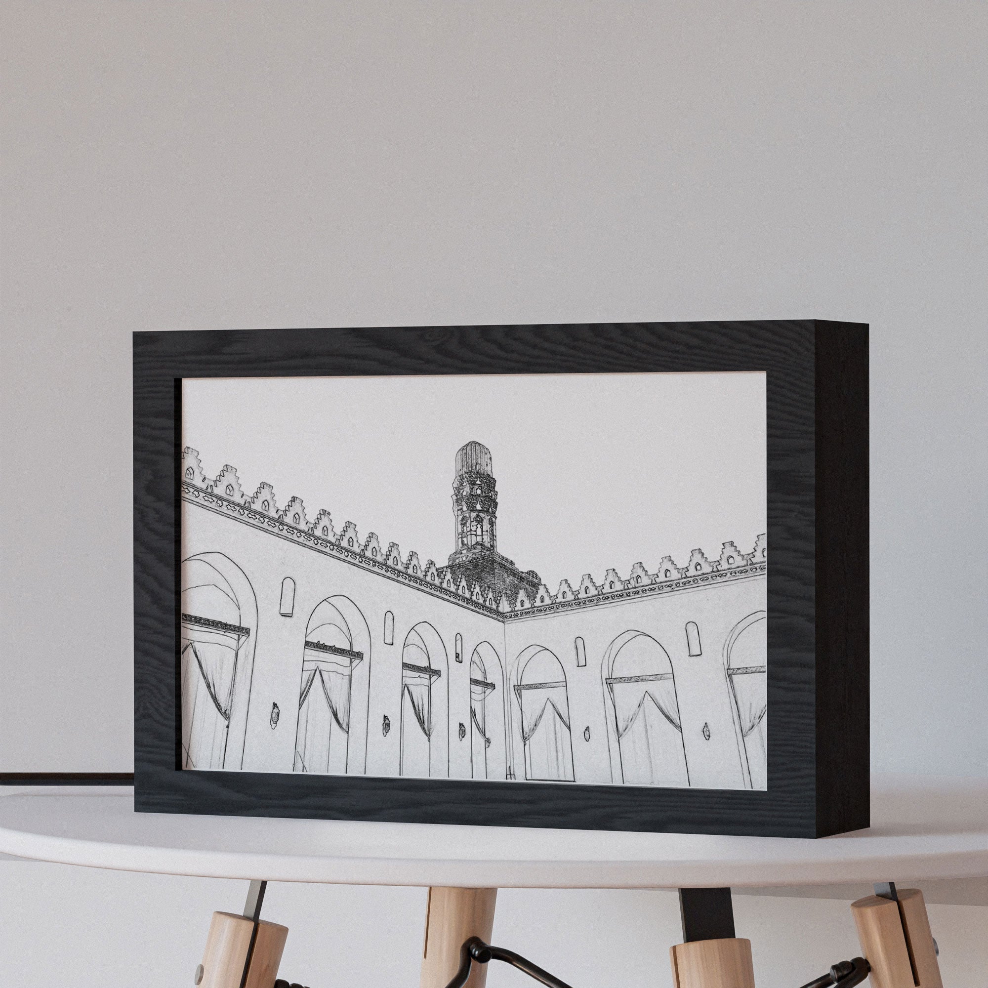 ٢ في ١ - برواز مضئ - مسجد الحاكم بأمر الله