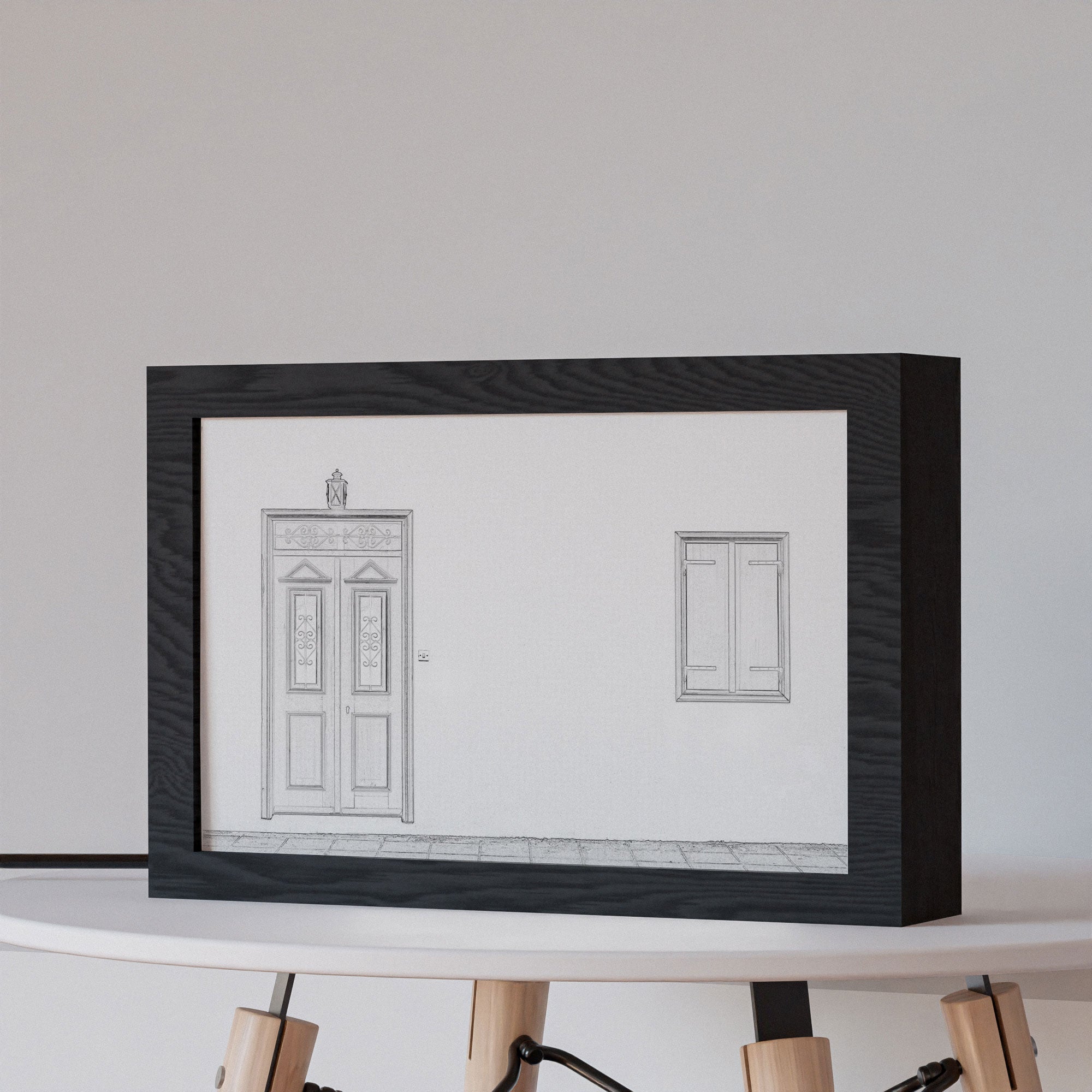 2 in 1 Photo Lighting Frame - Blue Door