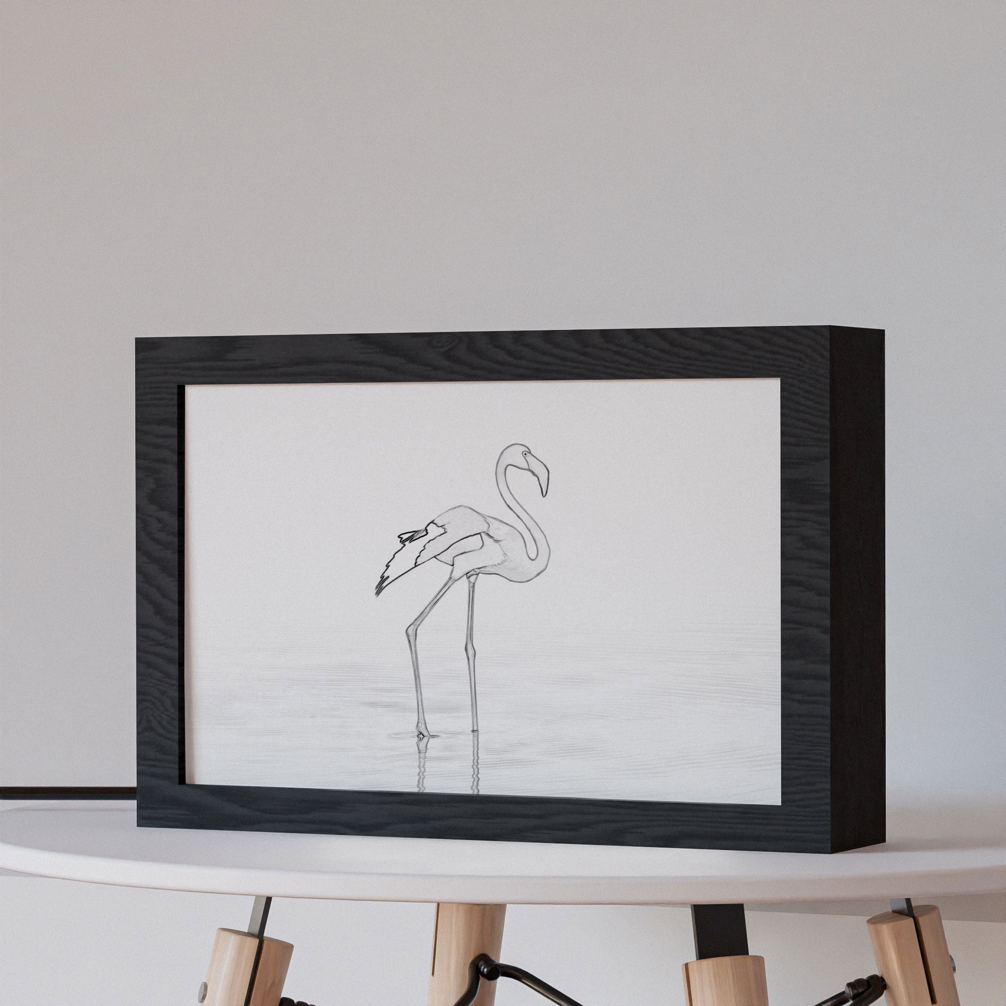 2 in 1 Photo Lighting Frame - Flamingo