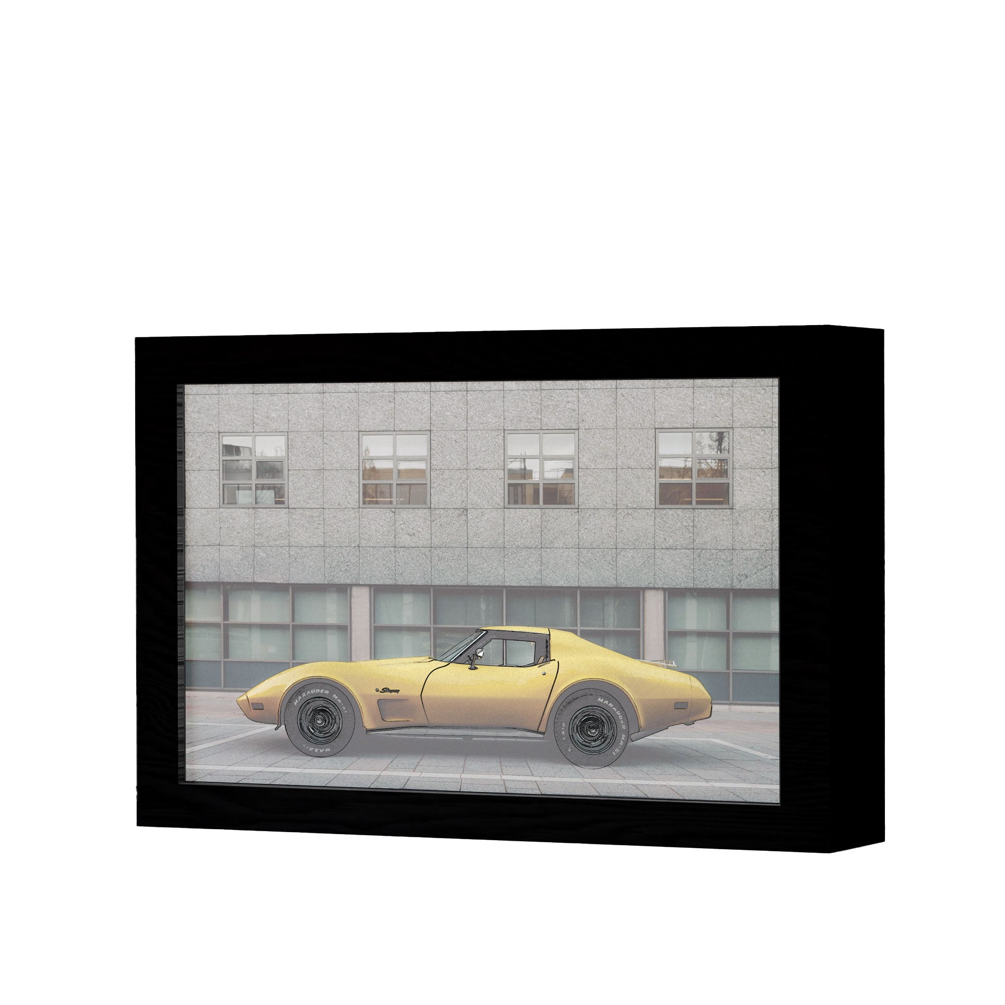 ٢ في ١ - برواز مضئ - بورش كلاسيك