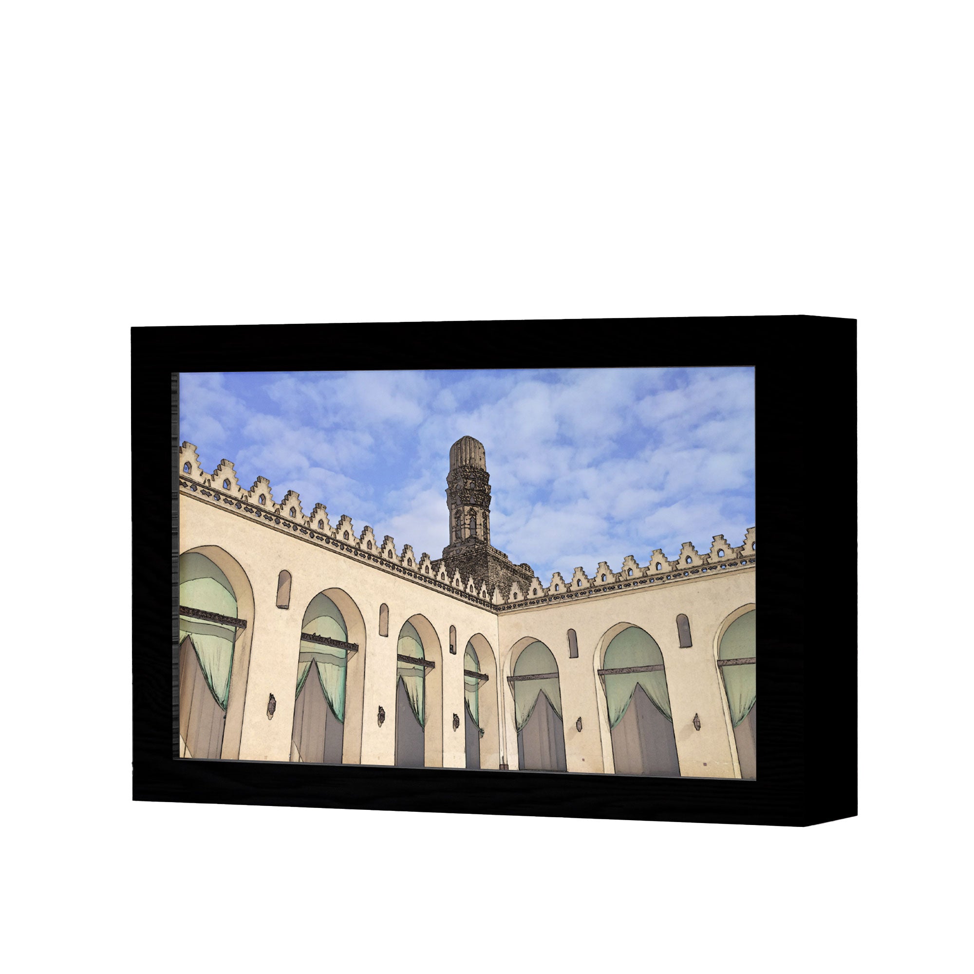 ٢ في ١ - برواز مضئ - مسجد الحاكم بأمر الله