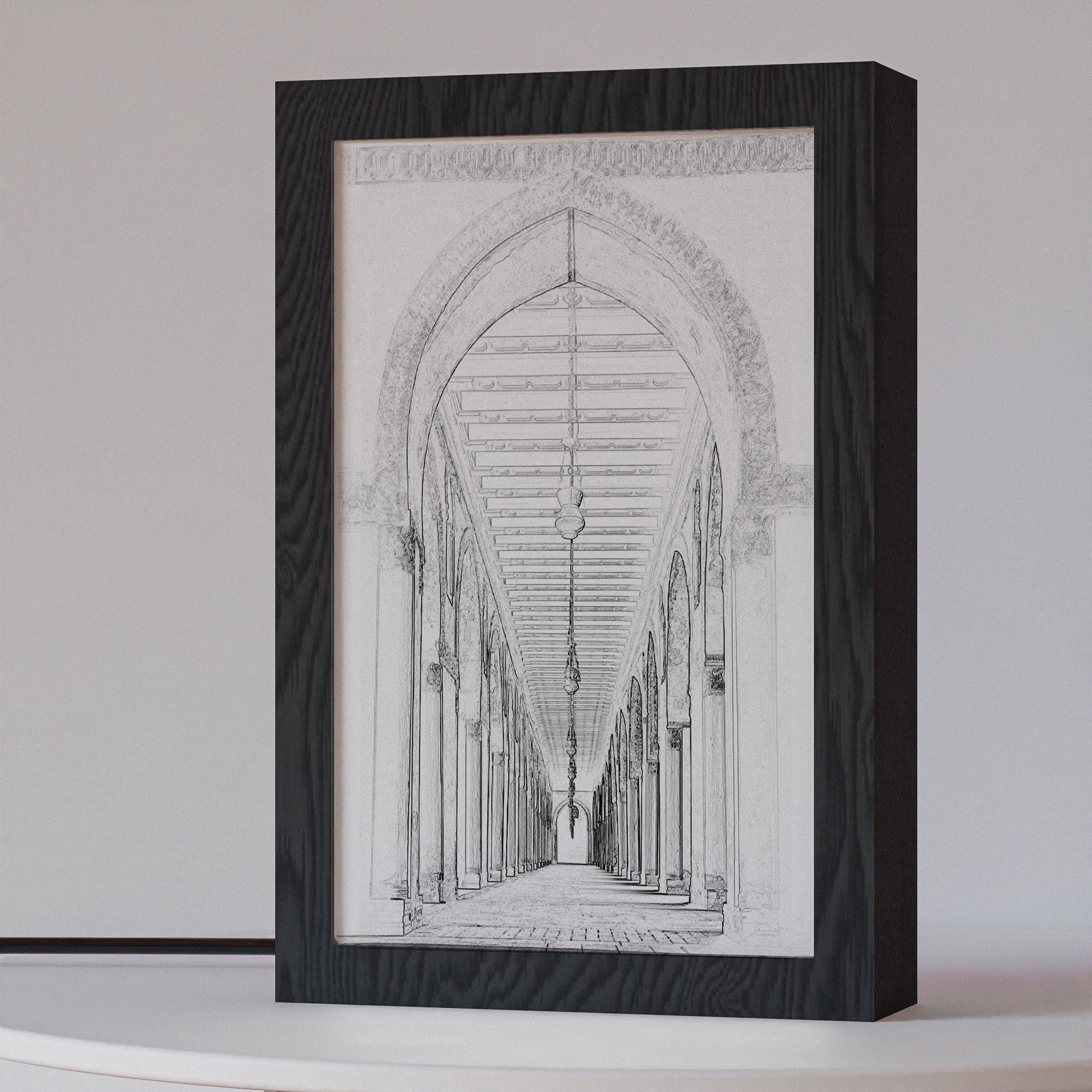 ٢ في ١ - برواز مضئ - مسجد احمد بن طولون