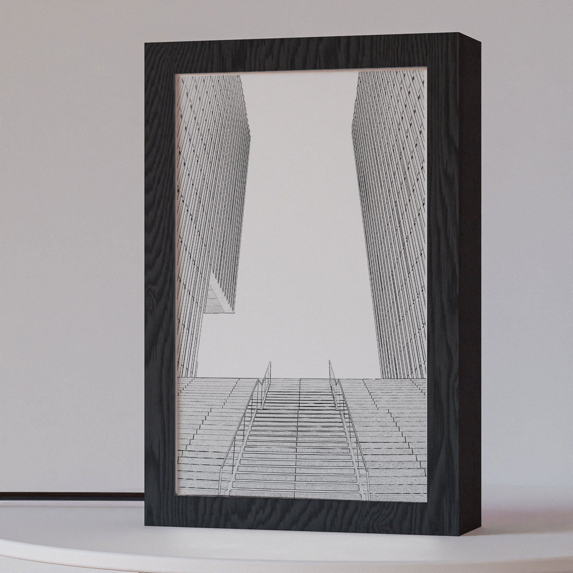 2 in 1 Photo Lighting Frame - Modern Building