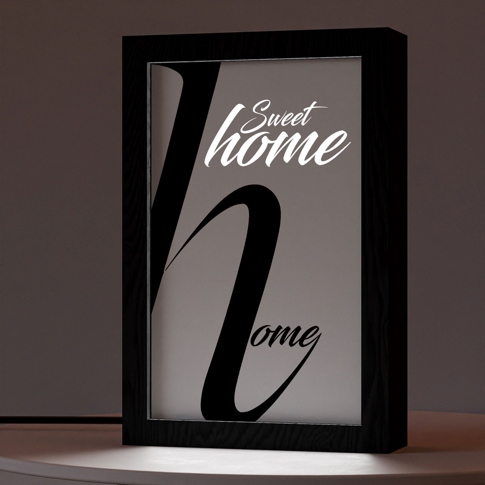 2 in 1 Photo Lighting Frame - Home Sweet Home