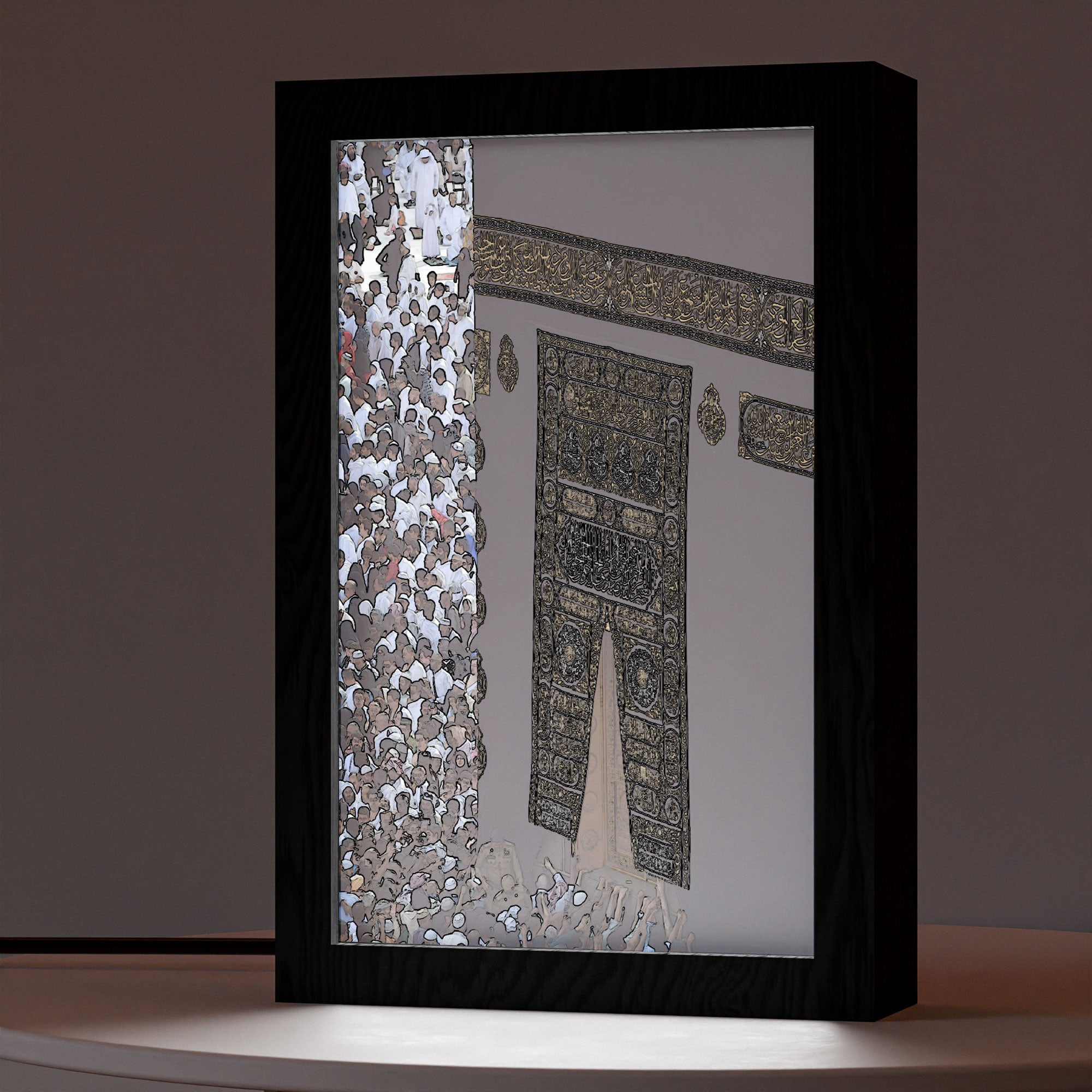 ٢ في ١ - برواز مضئ - الكعبة ١