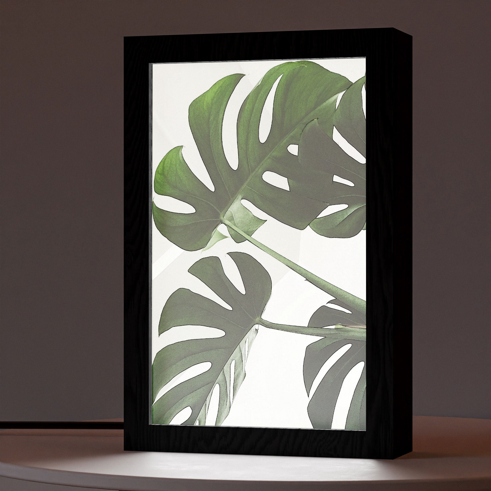 2 in 1 Photo Lighting Frame - Leafs