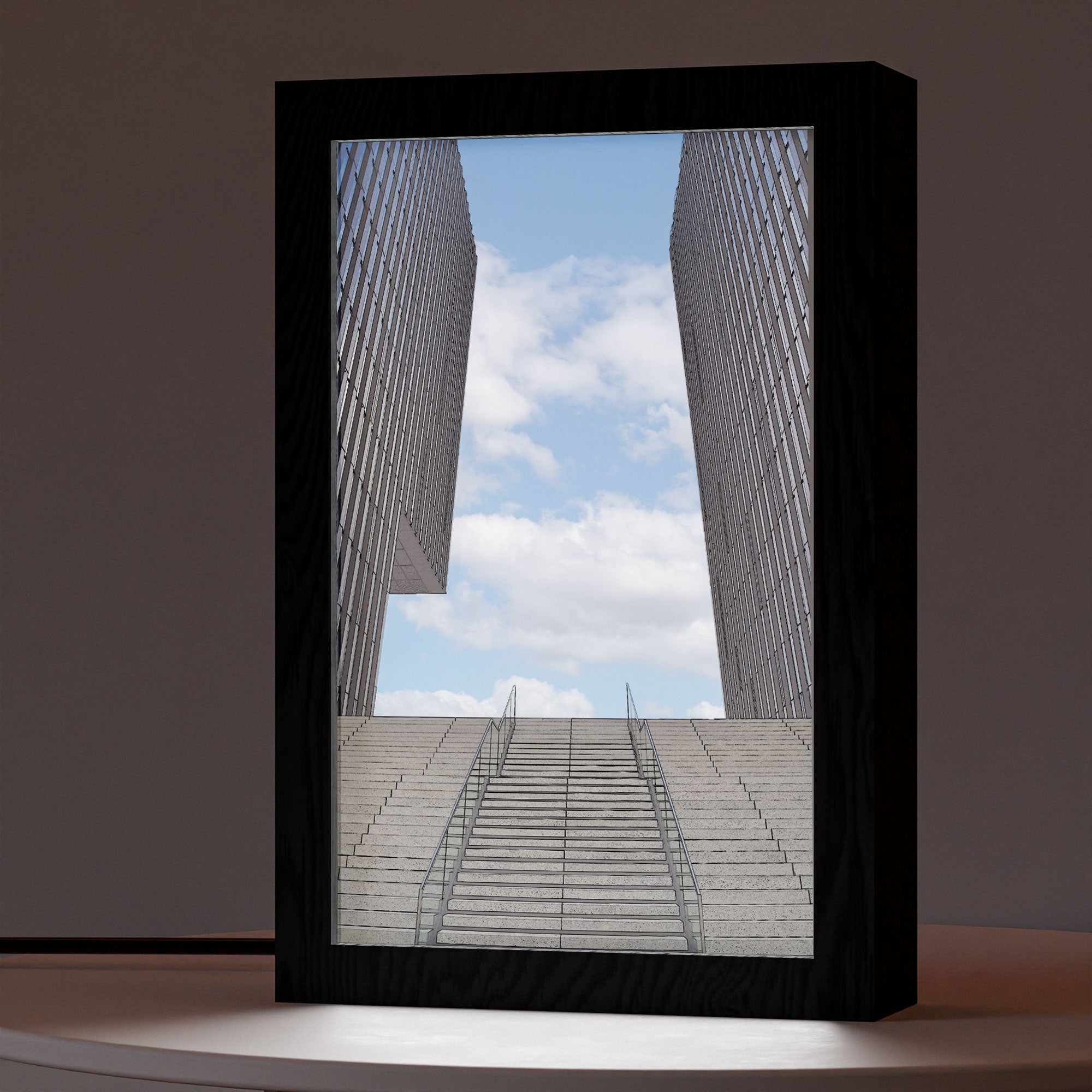 2 in 1 Photo Lighting Frame - Modern Building