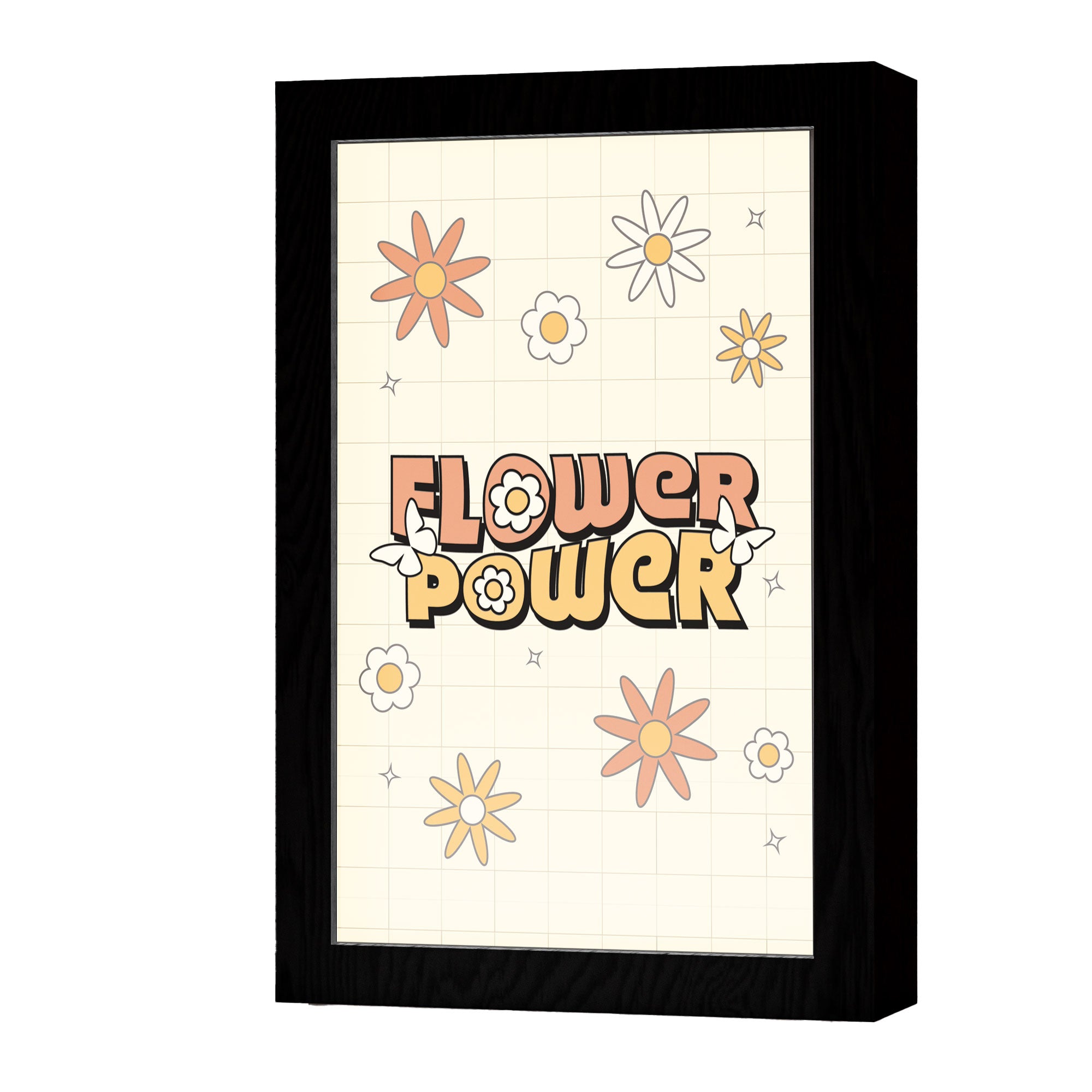 2 in 1 Photo Lighting Frame - Flower Power