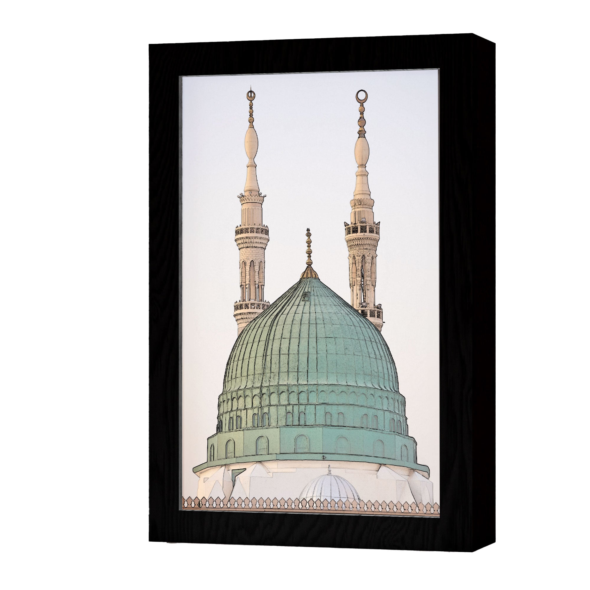 ٢ في ١ - برواز مضئ - المسجد النبوي ٢