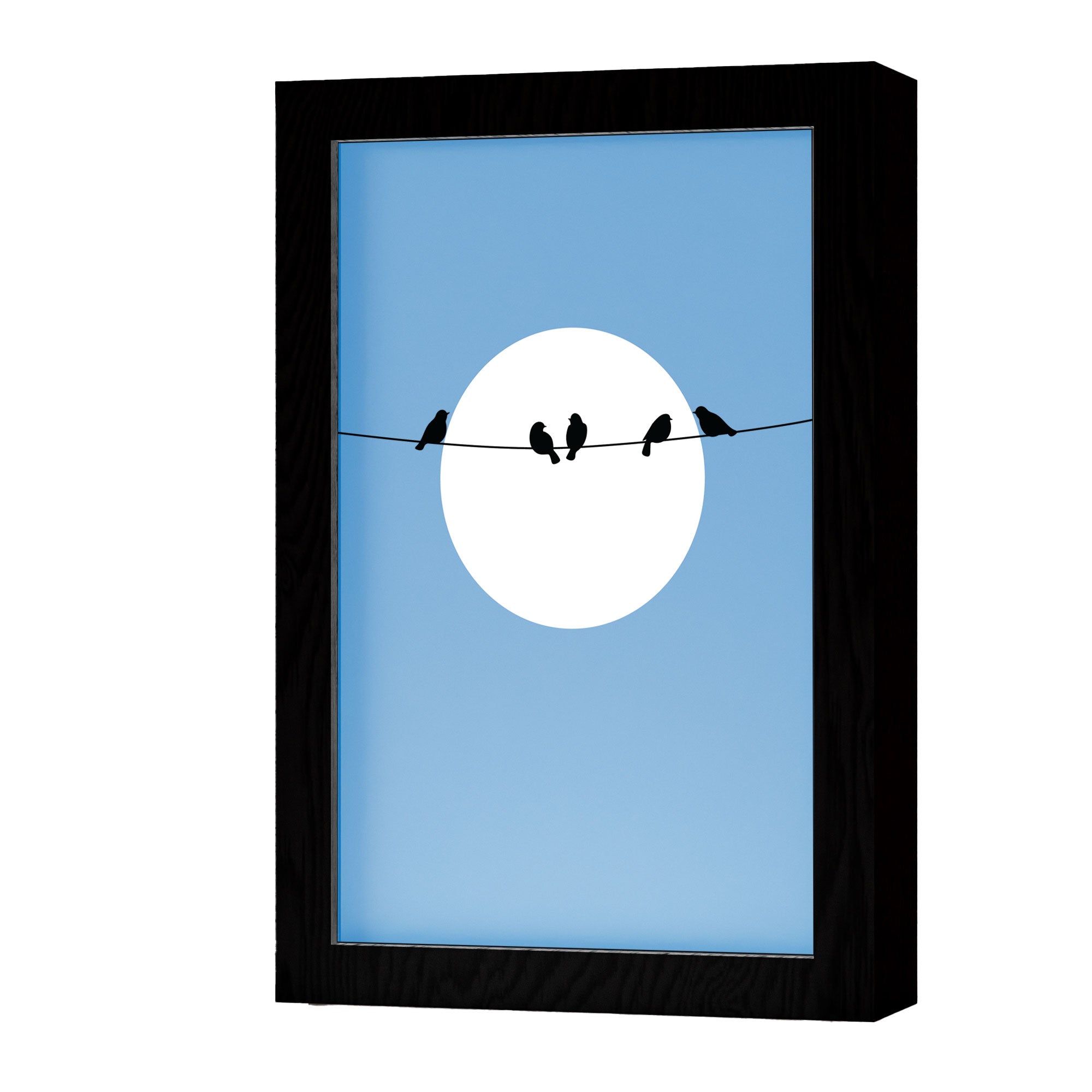 2 in 1 Photo Lighting Frame - Birds on Wire