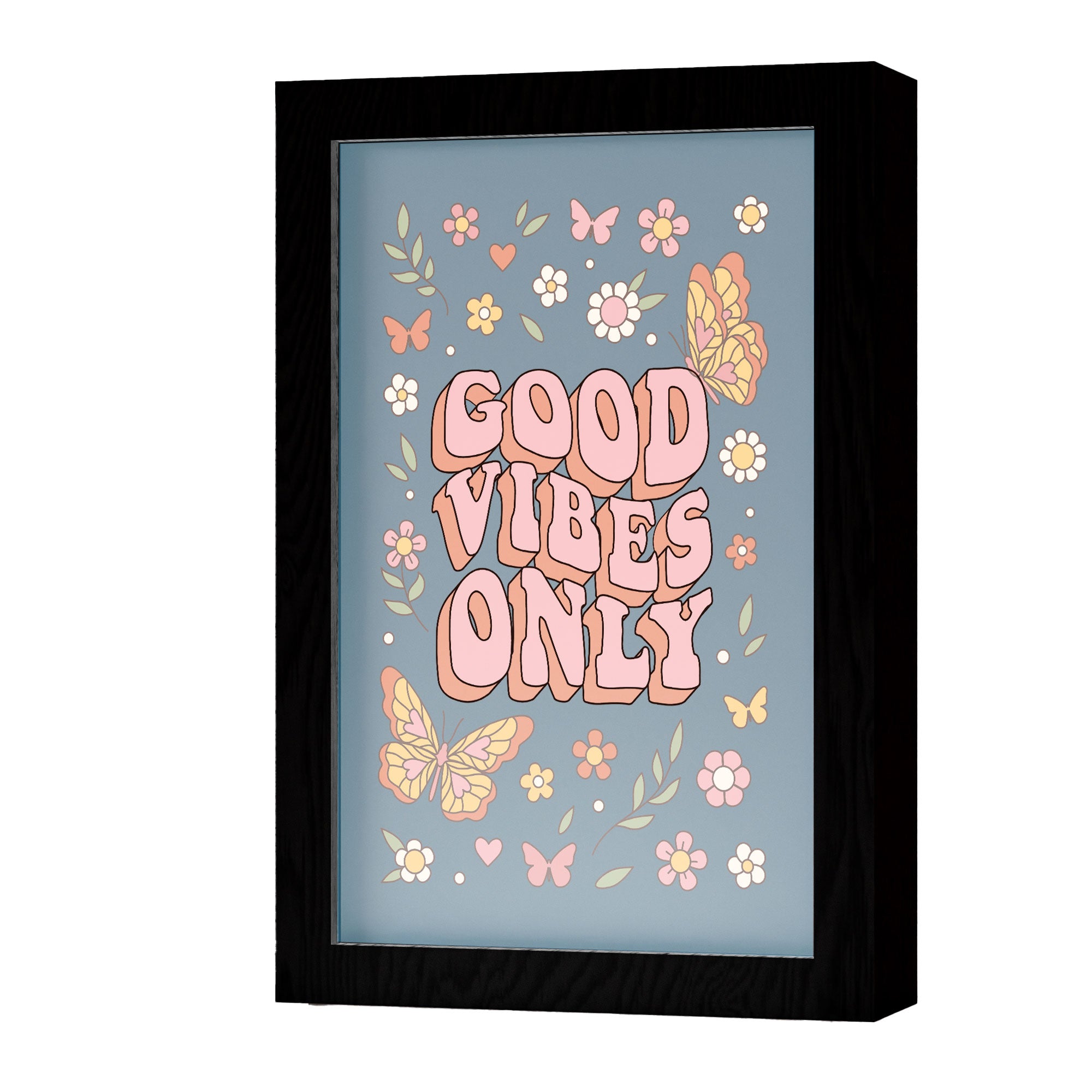 2 in 1 Photo Lighting Frame - Good Vibes Only