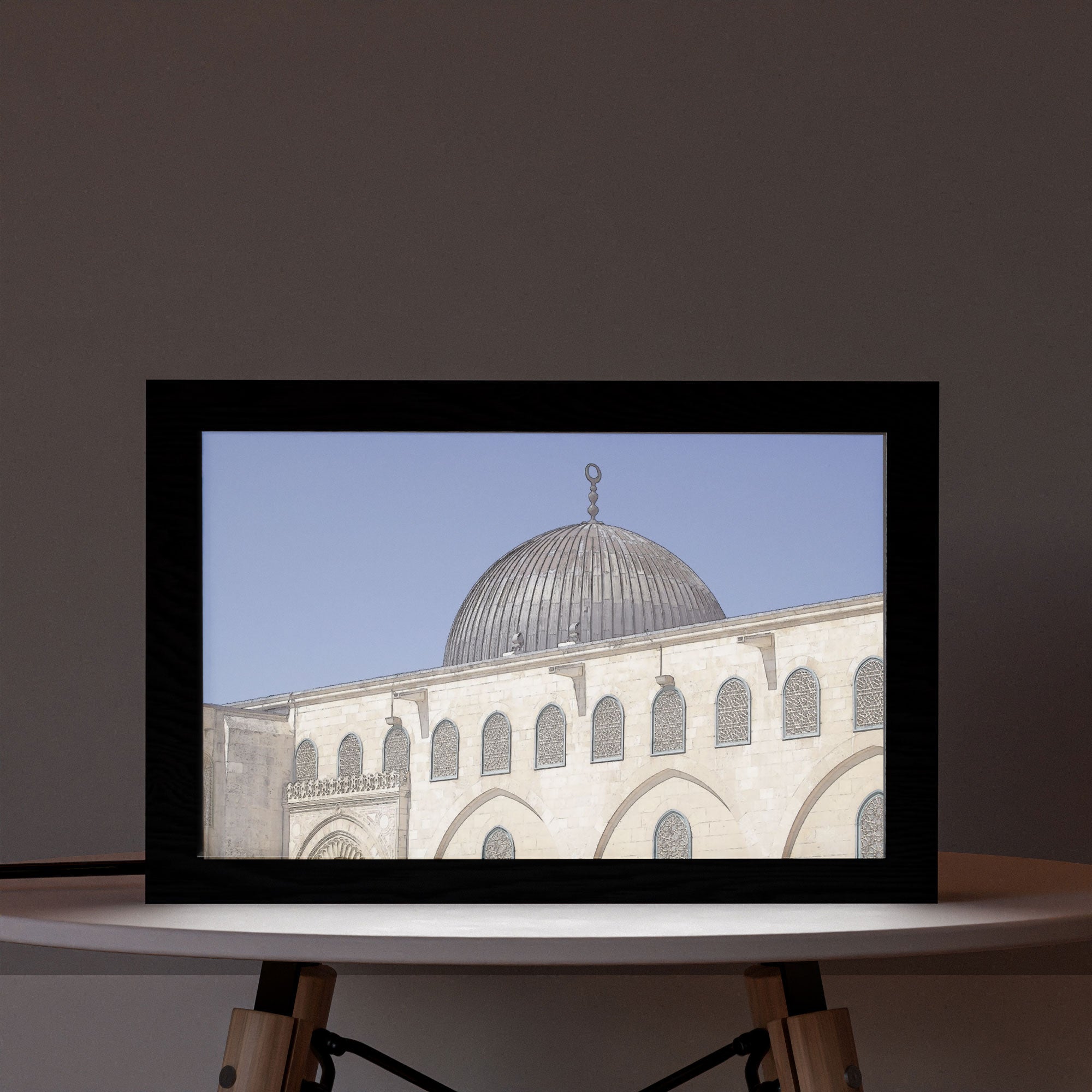 ٢ في ١ - برواز مضئ - المسجد الأقصي