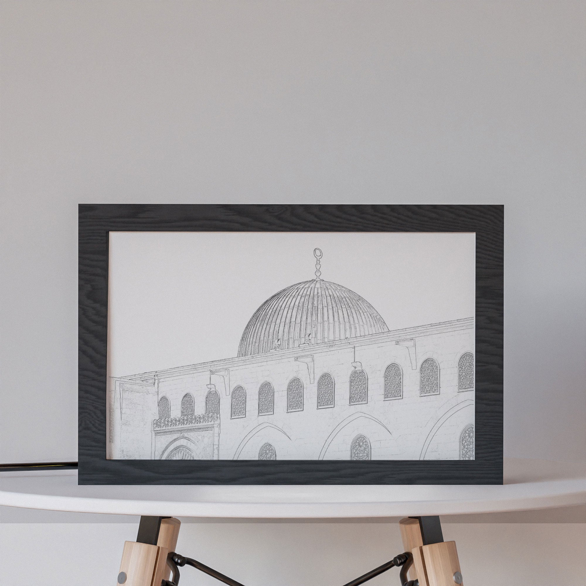 ٢ في ١ - برواز مضئ - المسجد الأقصي