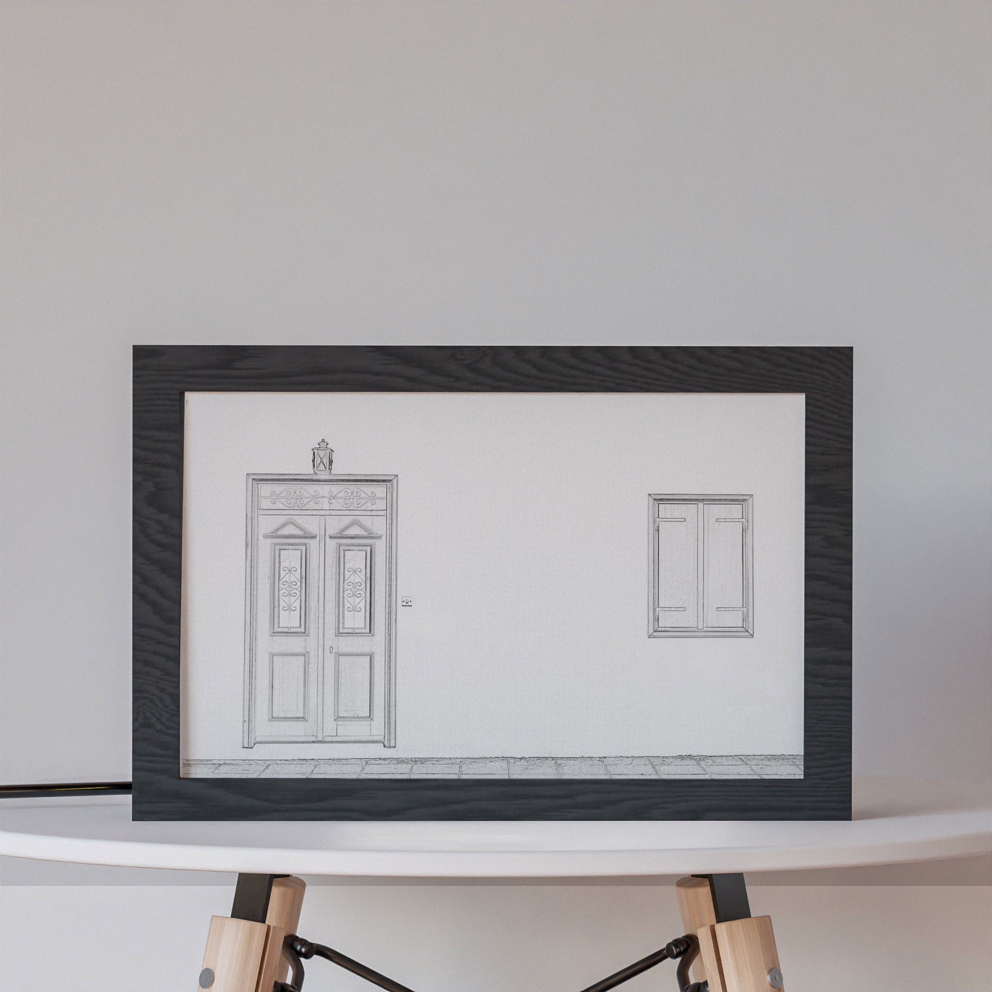 2 in 1 Photo Lighting Frame - Blue Door