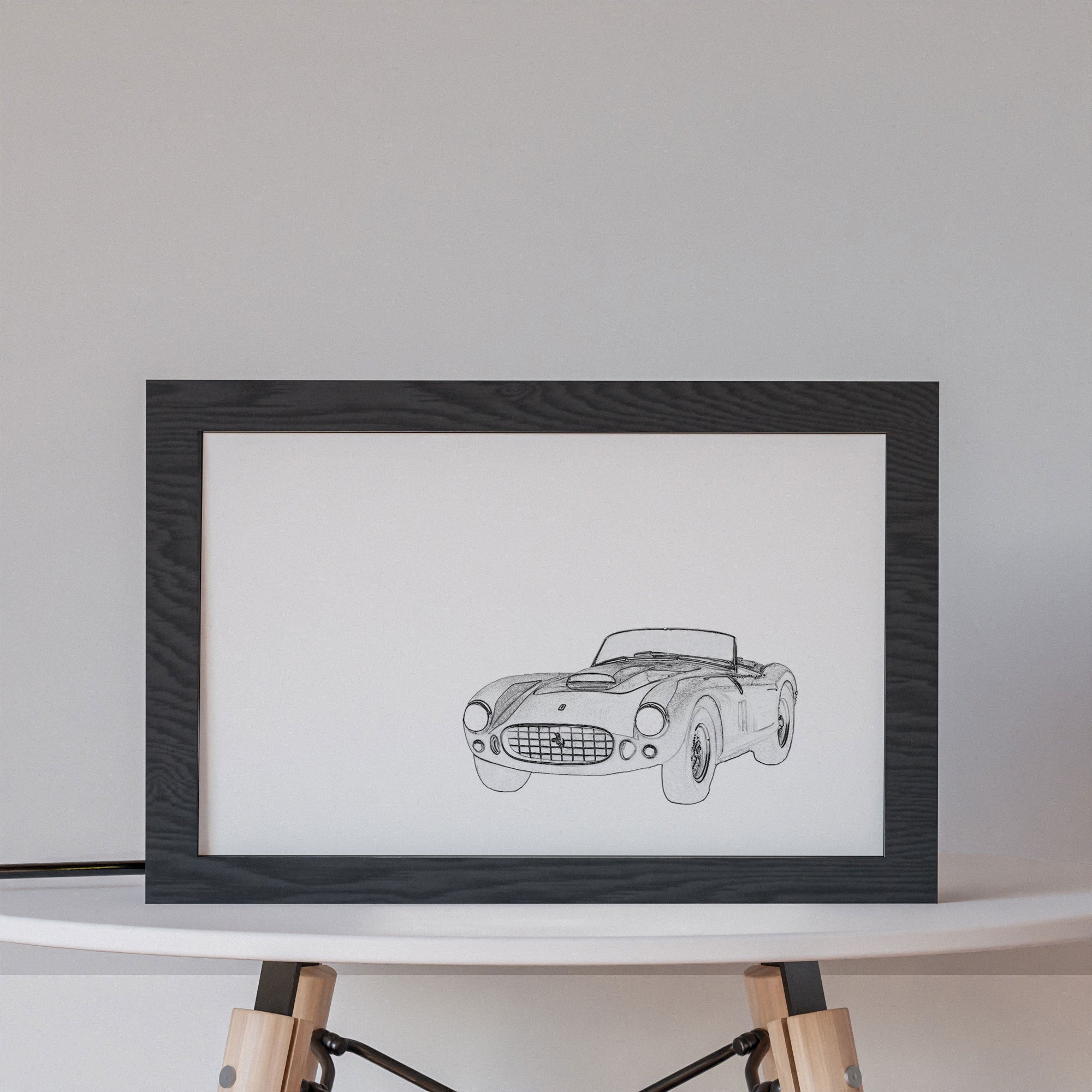 2 in 1 Photo Lighting Frame - Classic Ferrari