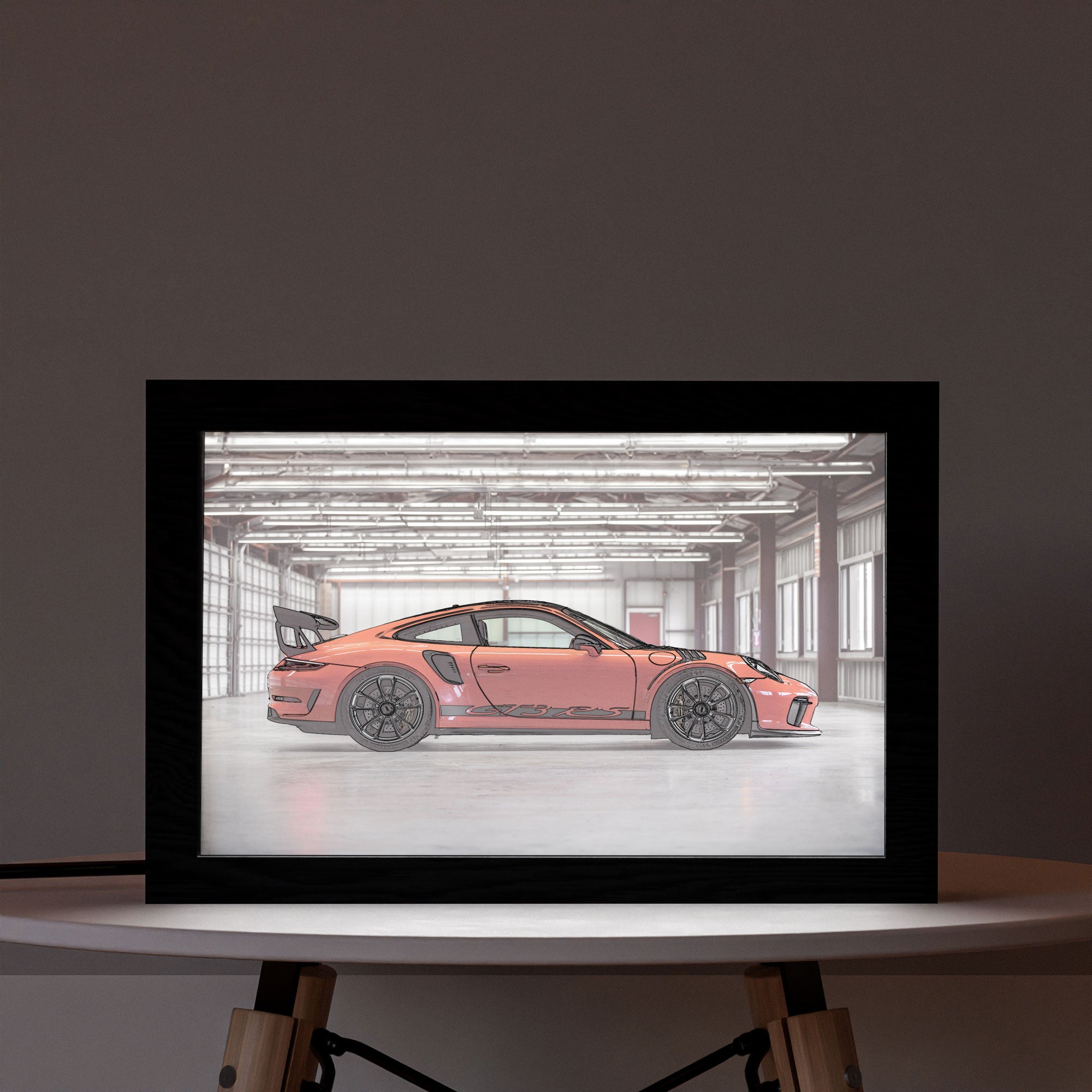 ٢ في ١ - برواز مضئ- بورش جي تي ٣