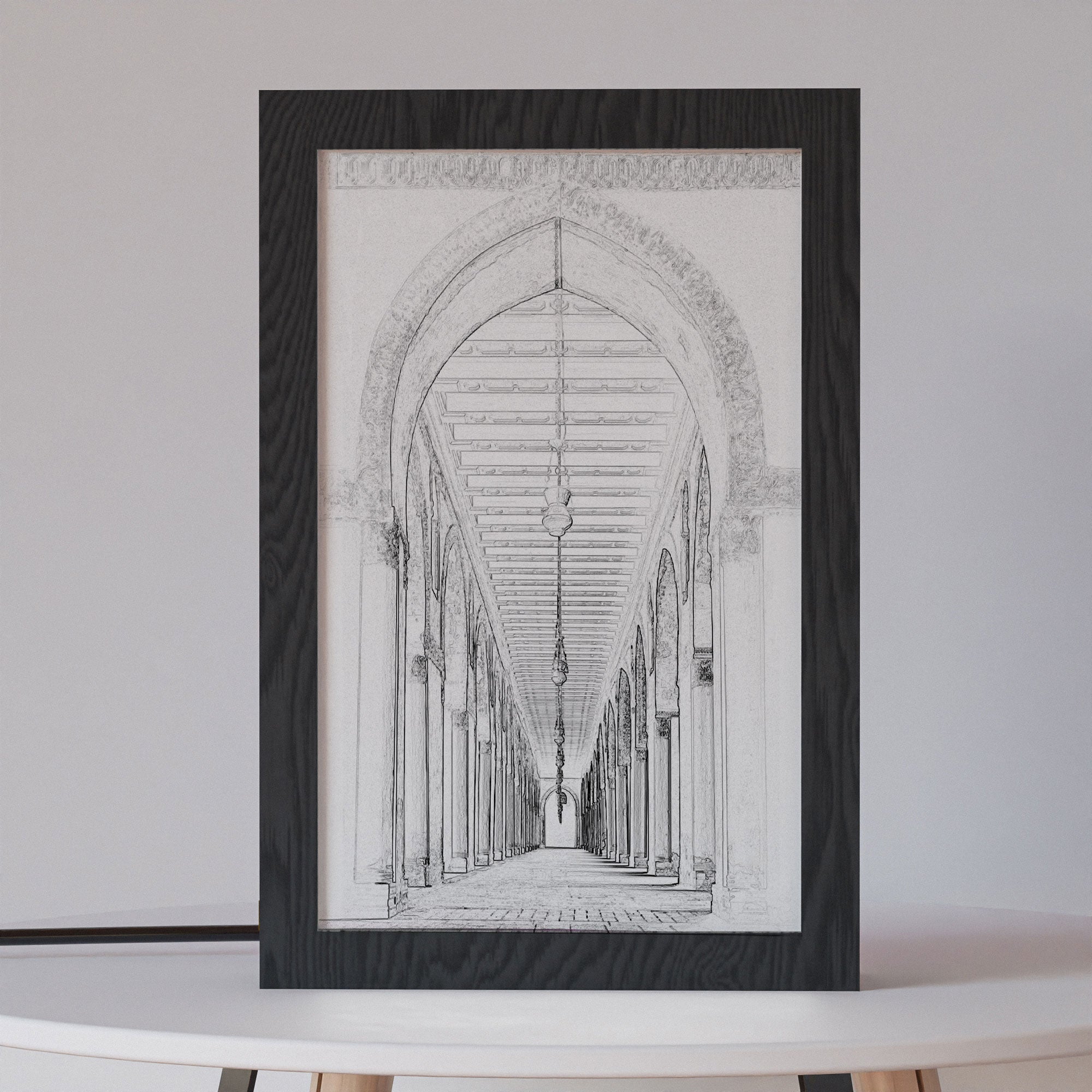 ٢ في ١ - برواز مضئ - مسجد احمد بن طولون