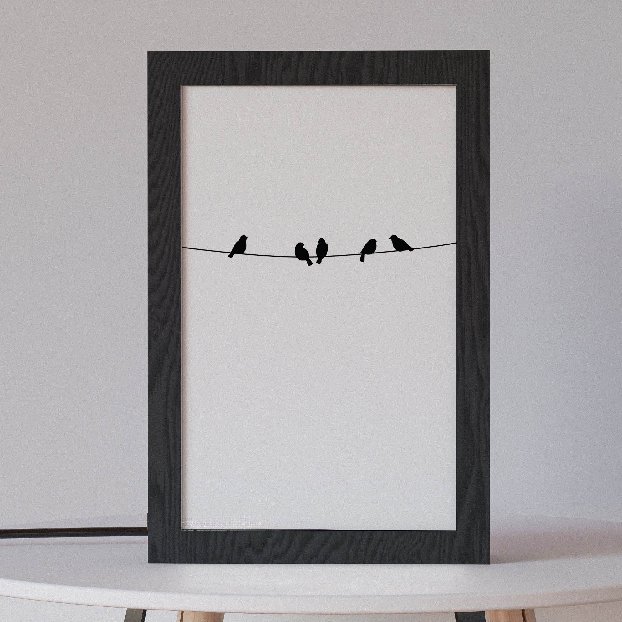 2 in 1 Photo Lighting Frame - Birds on Wire