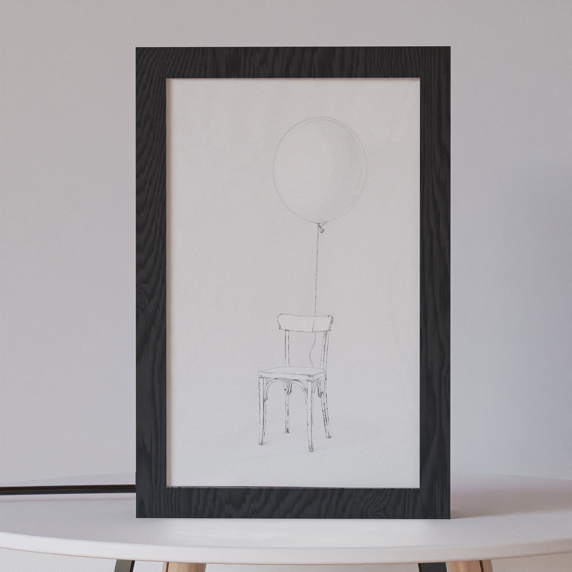 2 in 1 Photo Lighting Frame - Ballon & Chair