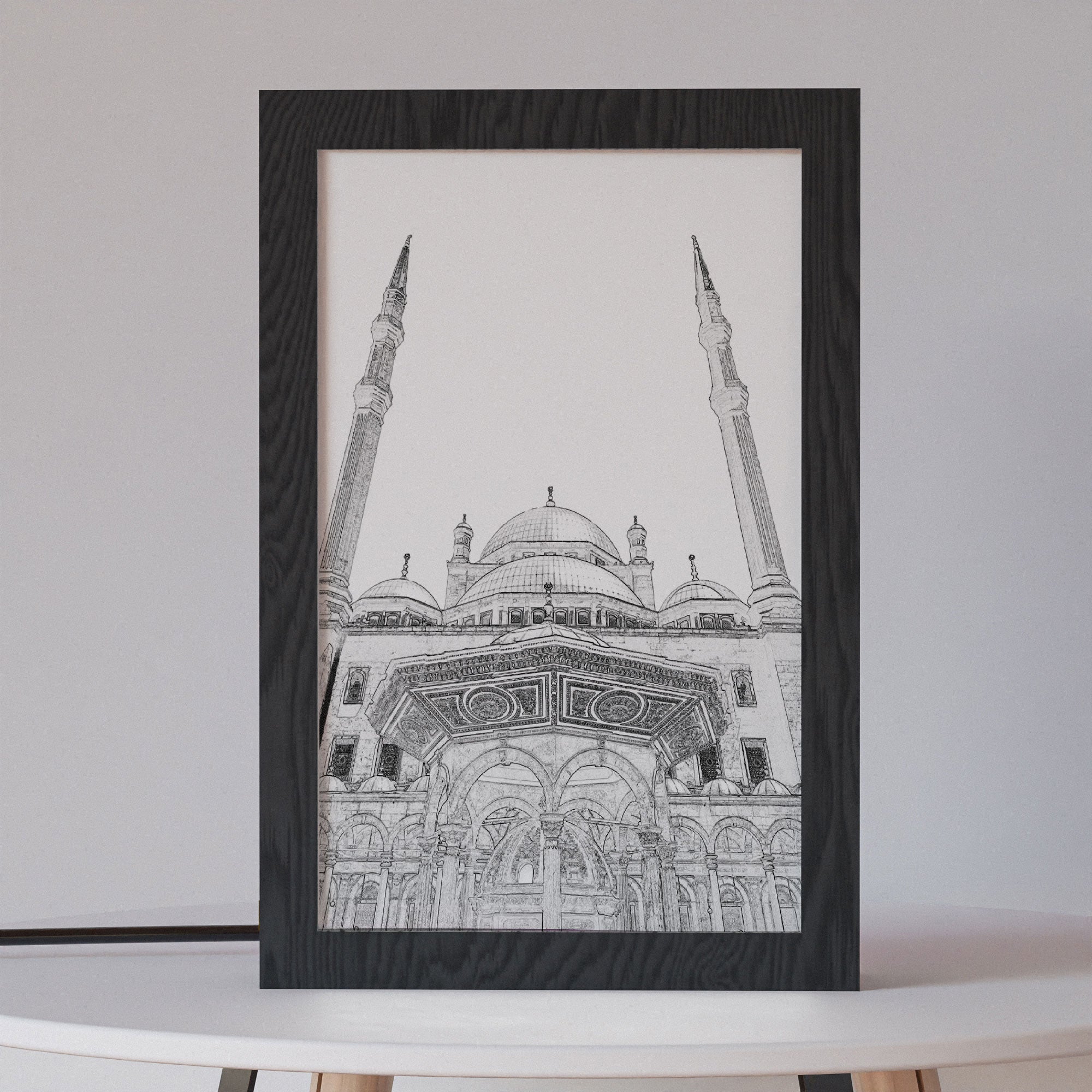 ٢ في ١ - برواز مضئ - مسجد محمد علي