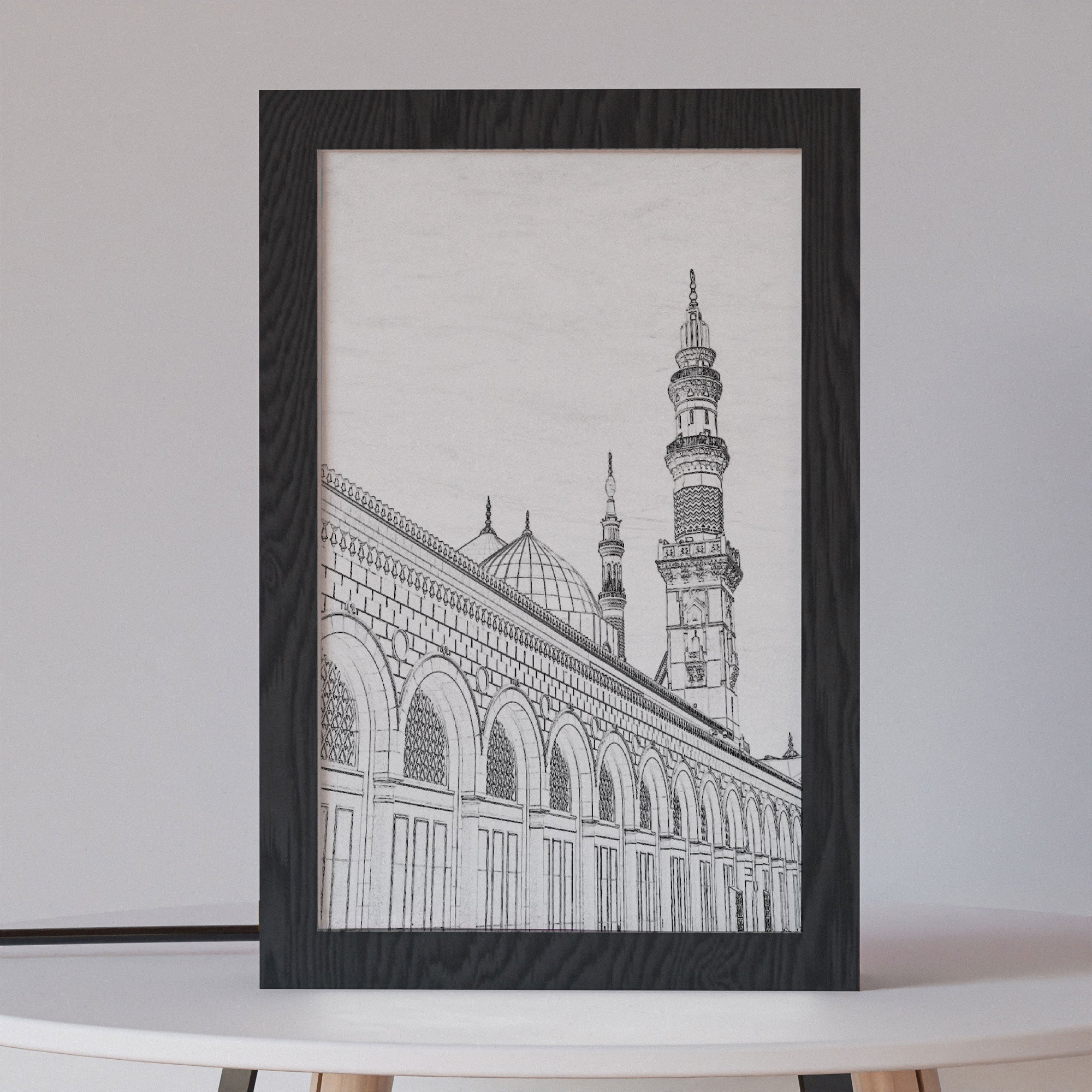 ٢ في ١ - برواز مضئ - المسجد النبوي ١