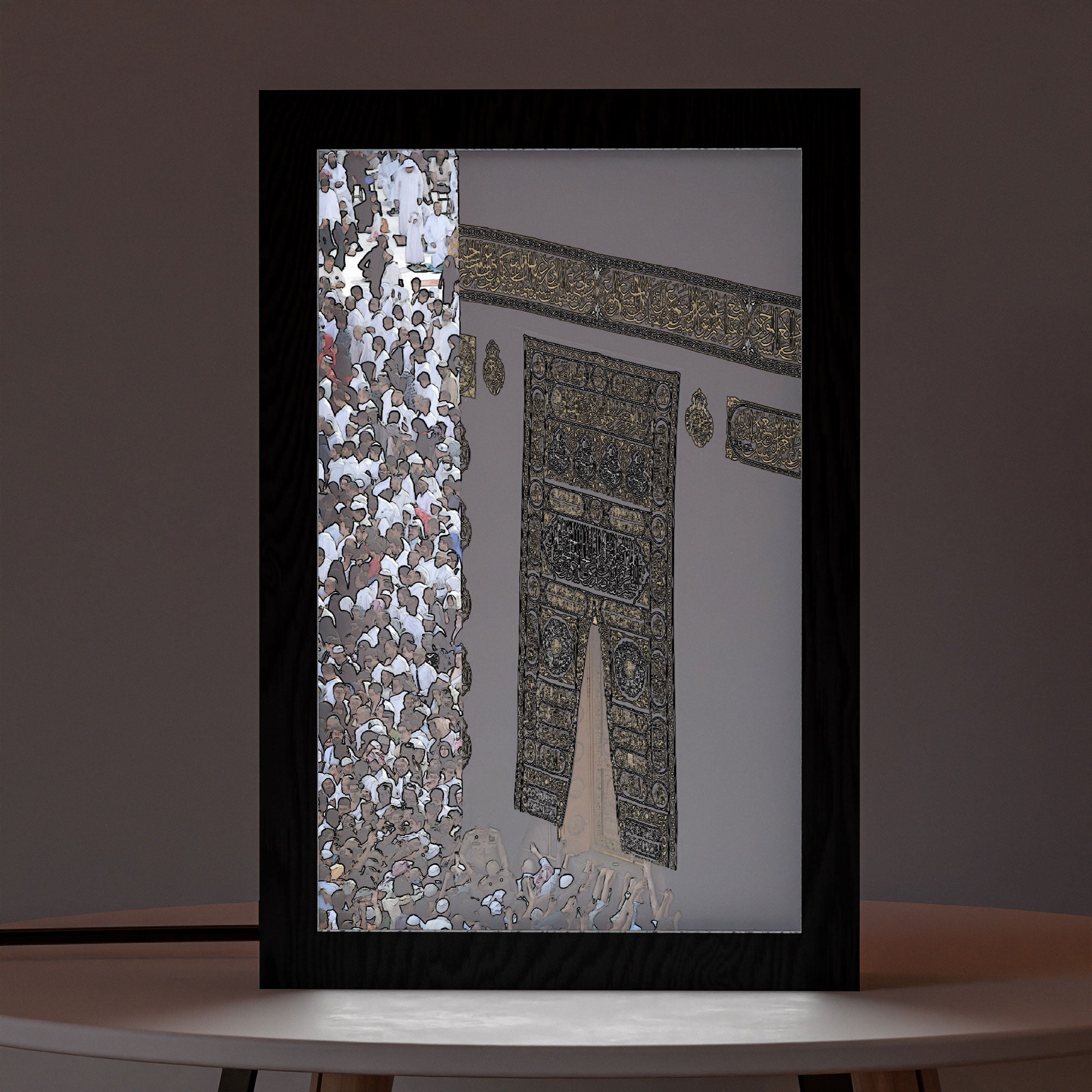 ٢ في ١ - برواز مضئ - الكعبة ١