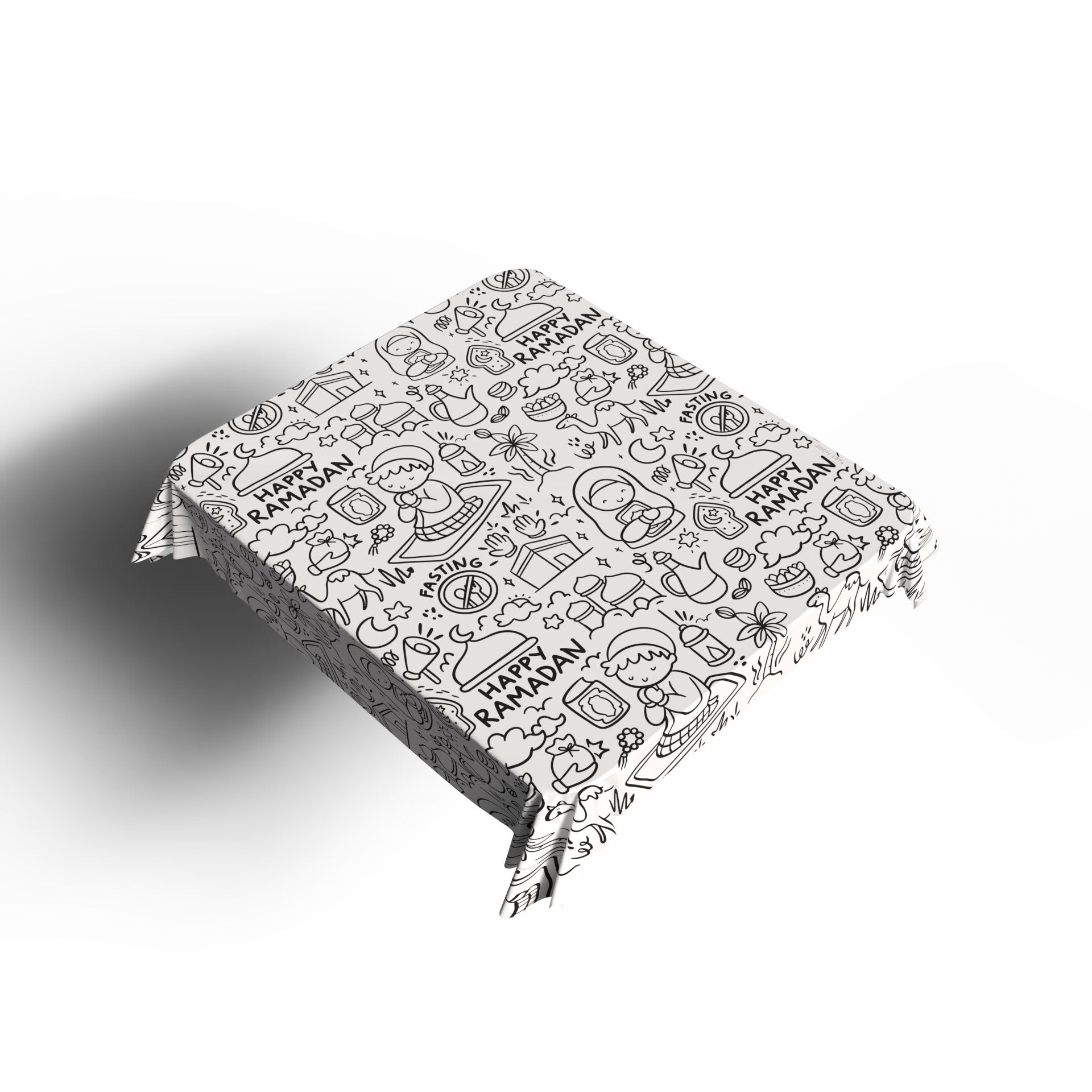 Coloring Tablecloth - Happy Ramadan Design