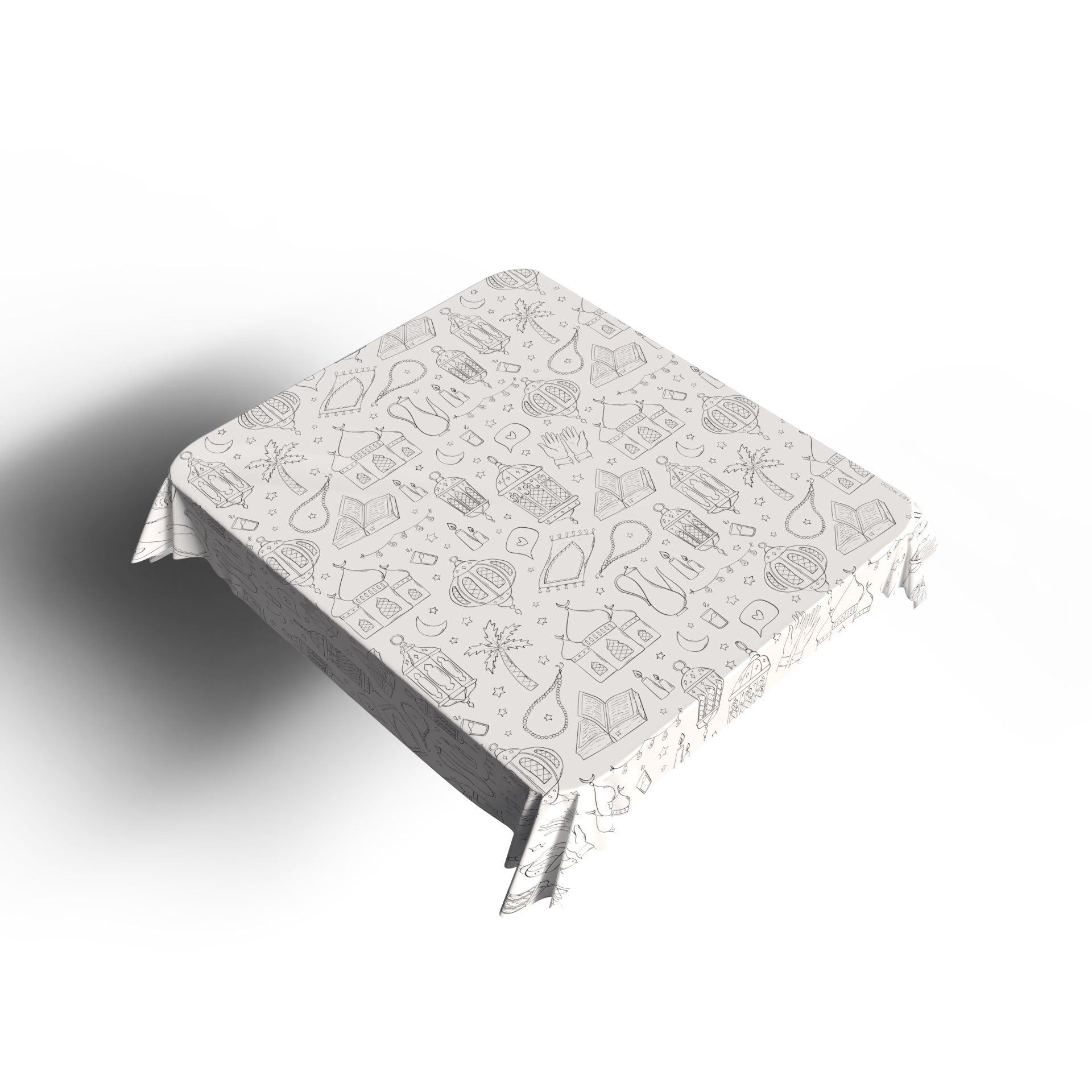 Coloring Tablecloth - Ramadan Lanterns Design
