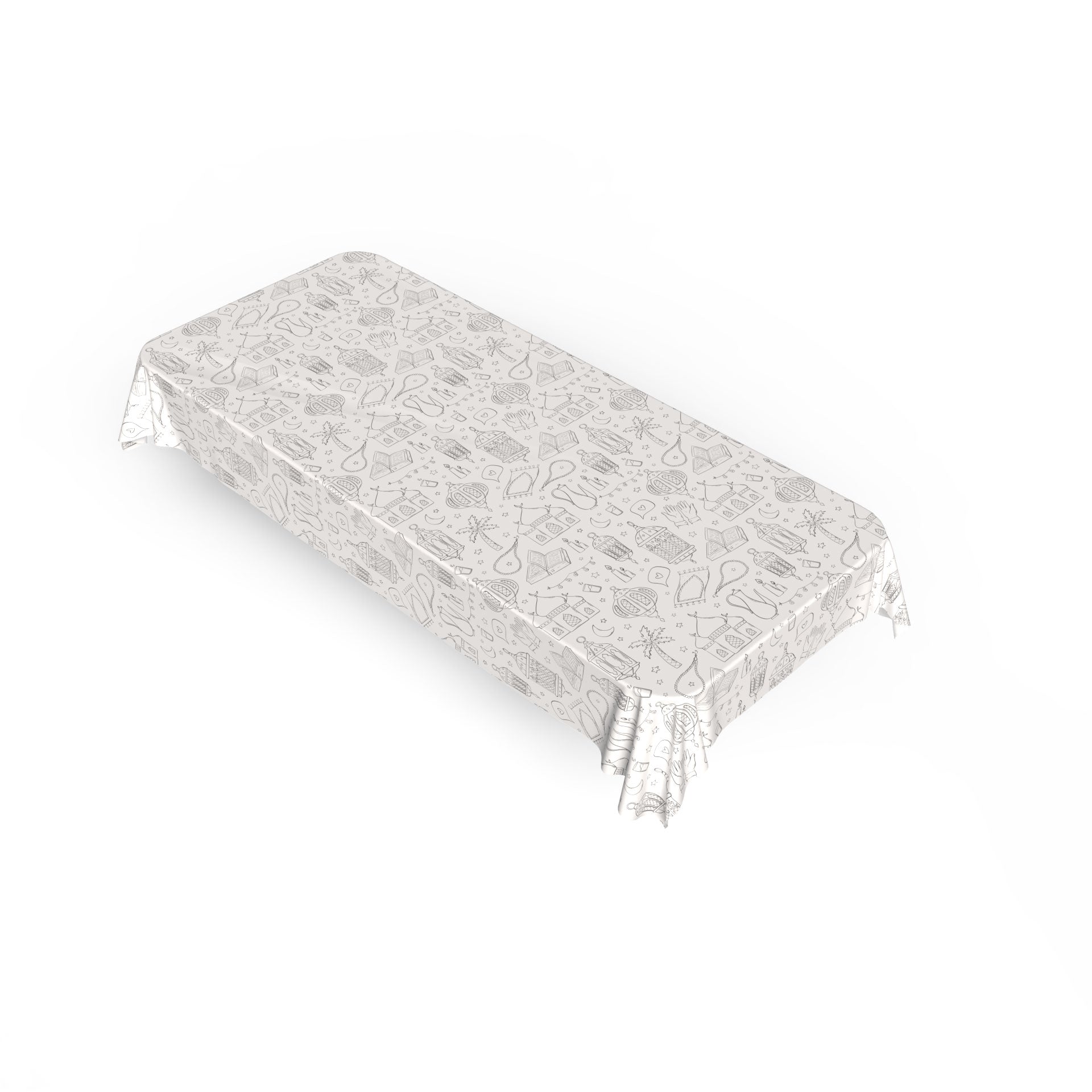 Coloring Tablecloth - Ramadan Lanterns Design