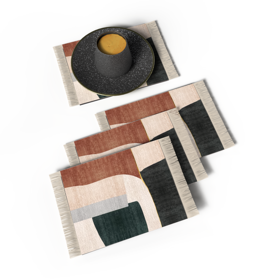RUG COASTER SET - DESIGN 16