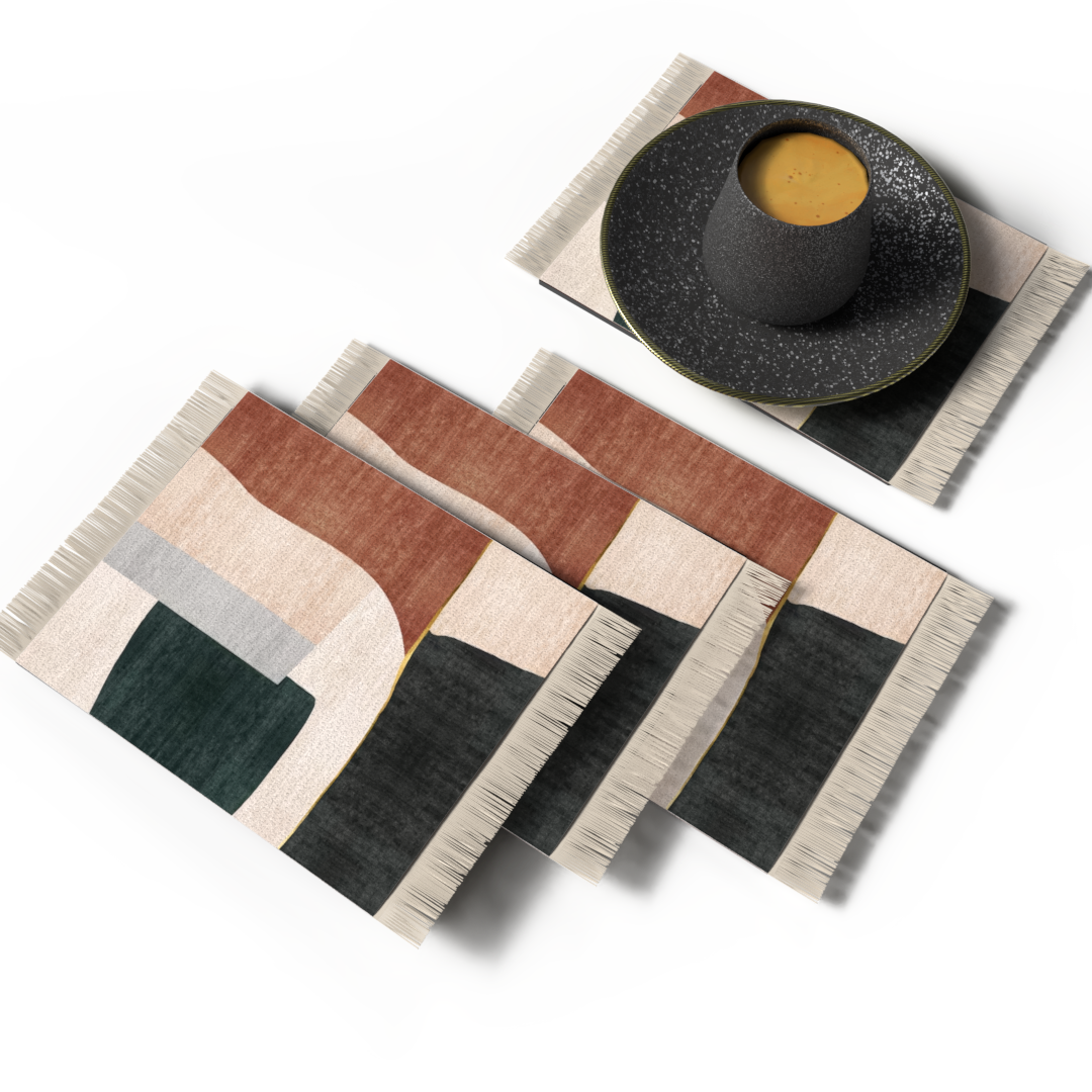 RUG COASTER SET - DESIGN 16