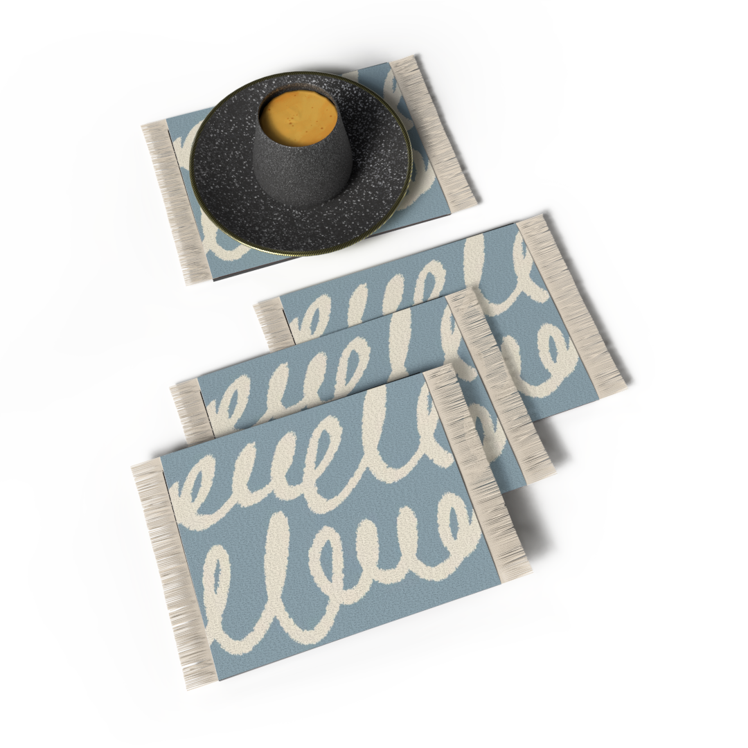 ENSEMBLE DE DESSOUS DE VERRE DE TAPIS - DESIGN 15