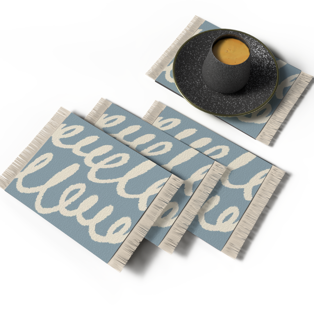 ENSEMBLE DE DESSOUS DE VERRE DE TAPIS - DESIGN 15