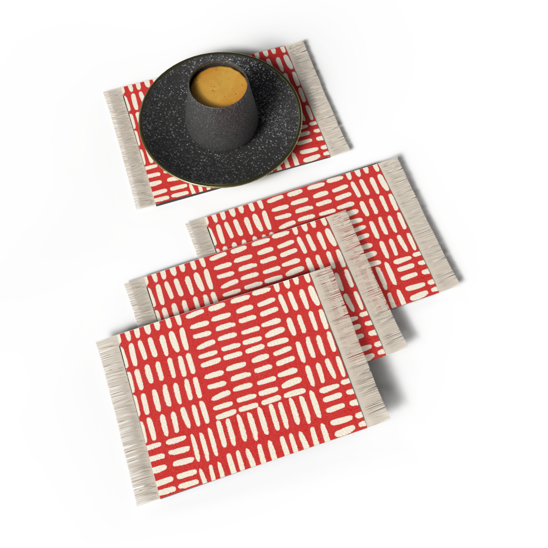 ENSEMBLE DE DESSOUS DE VERRE DE TAPIS - DESIGN 14