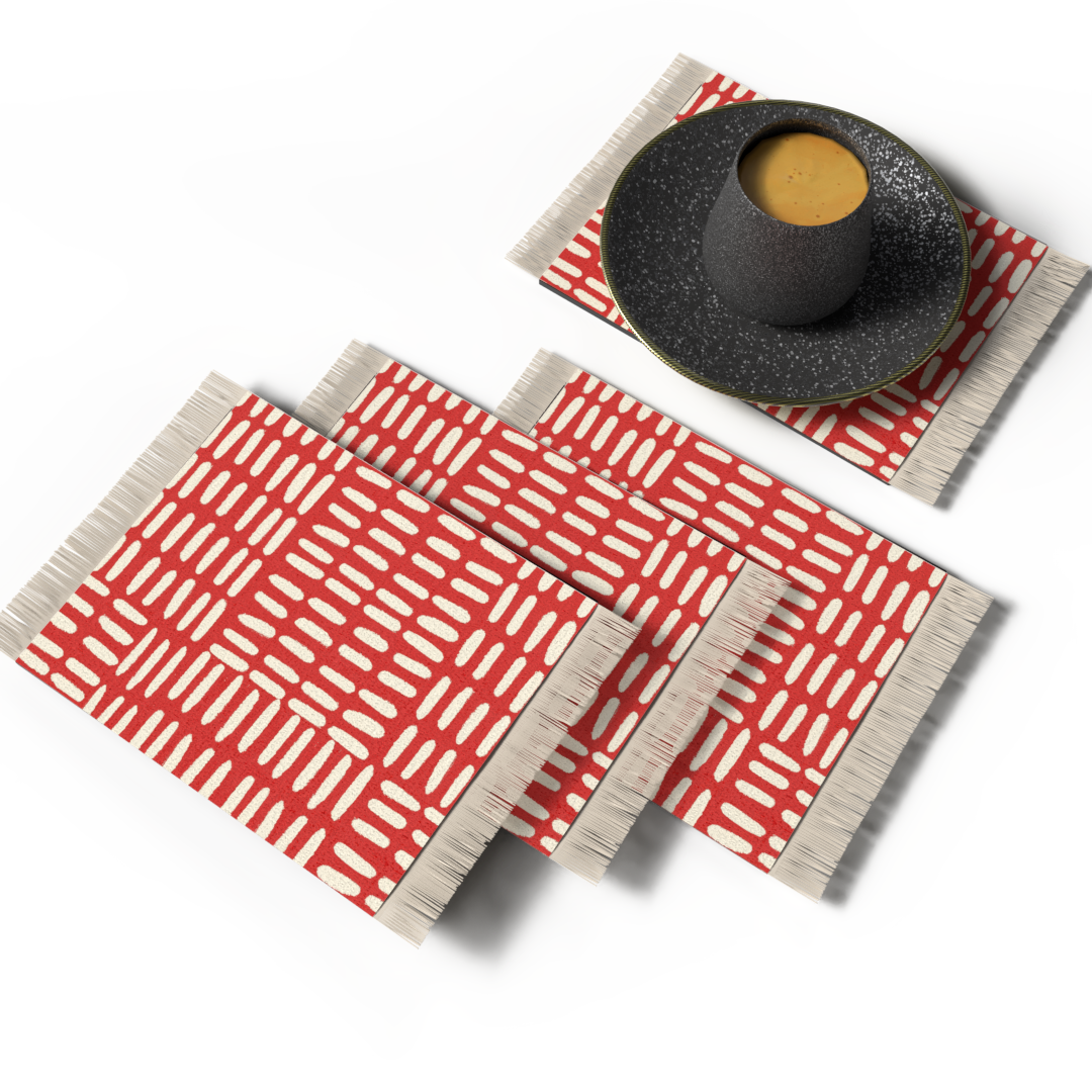 ENSEMBLE DE DESSOUS DE VERRE DE TAPIS - DESIGN 14