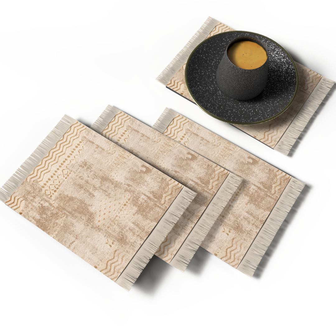 ENSEMBLE DE DESSOUS DE VERRE DE TAPIS - DESIGN 19