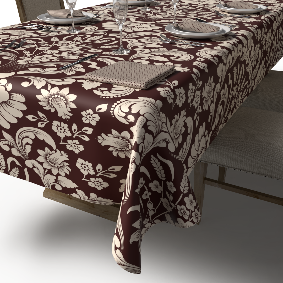 طقم مفارش الطاولة + المناديل القماشية - هيلين نبيتي