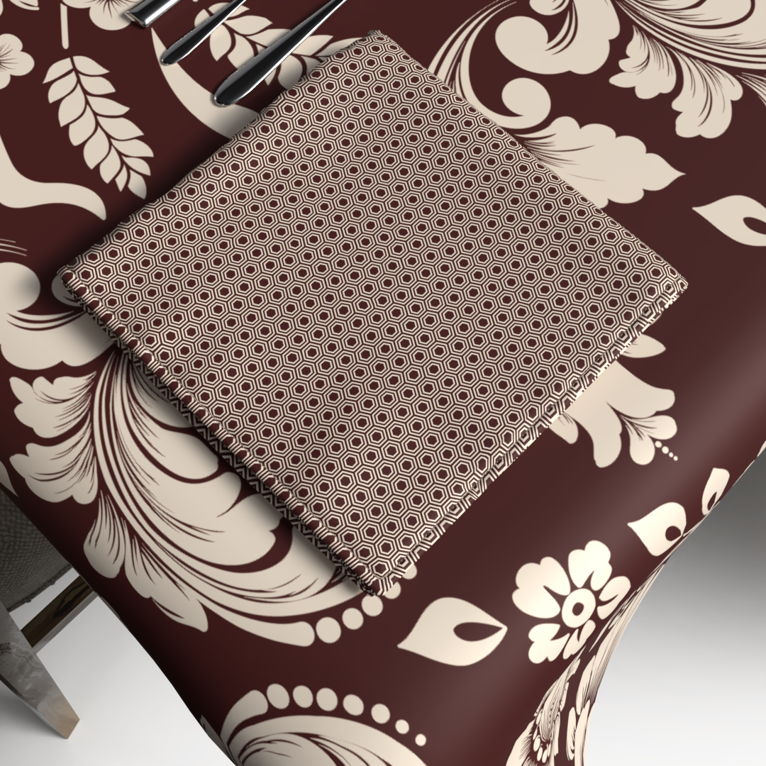 طقم مفارش الطاولة + المناديل القماشية - هيلين نبيتي