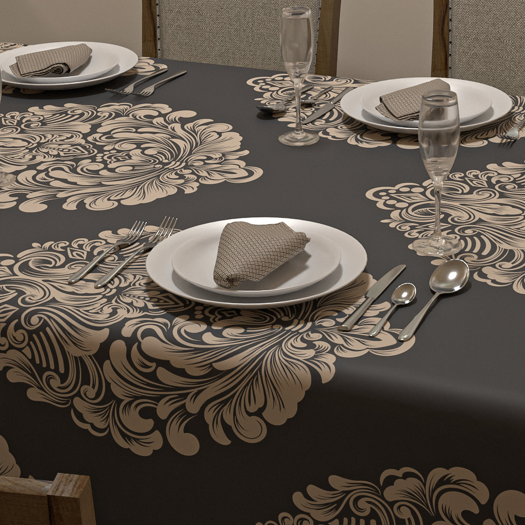 Queen Tablecloth & Napkins Set - Grey