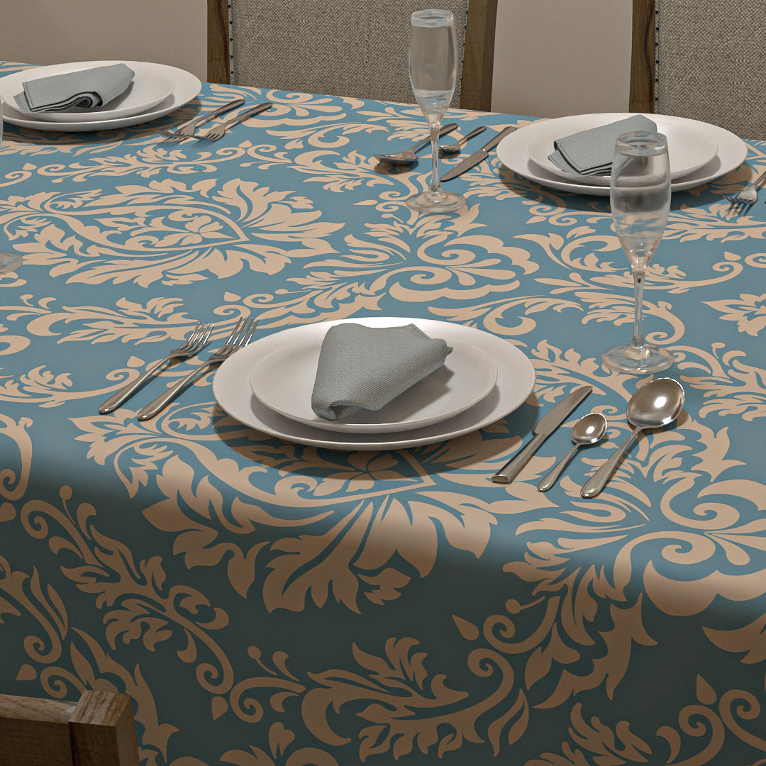 طقم مفارش الطاولة + المناديل القماشية - صوفيا ازرق