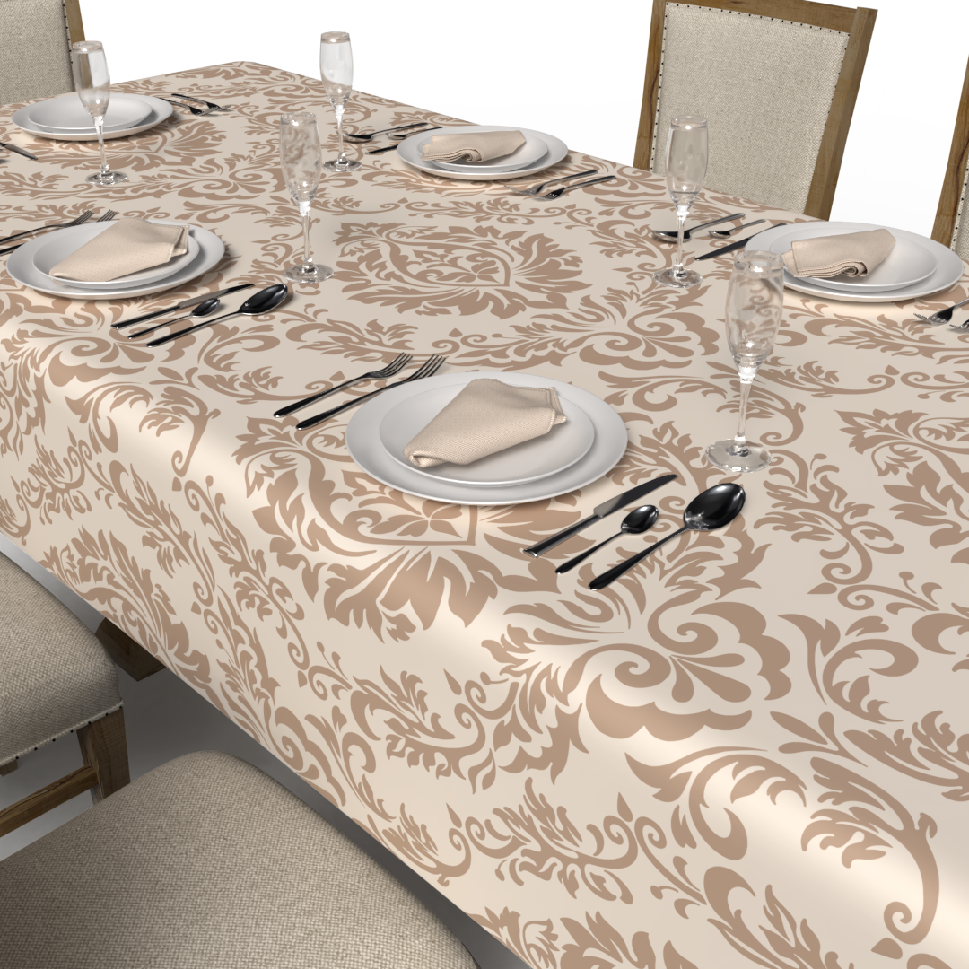 Sophia Tablecloth & Napkins Set - Cream