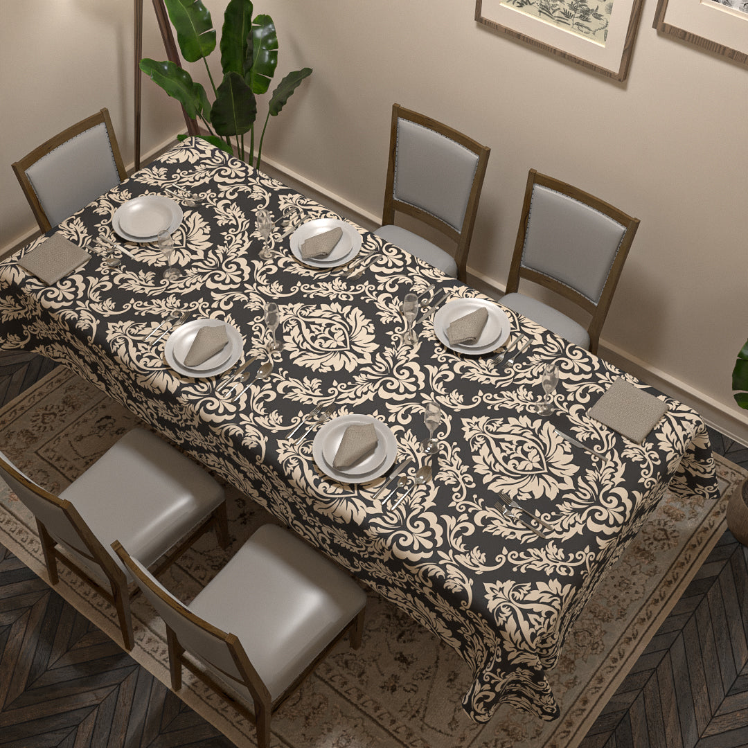 Sophia Tablecloth & Napkins Set - Grey