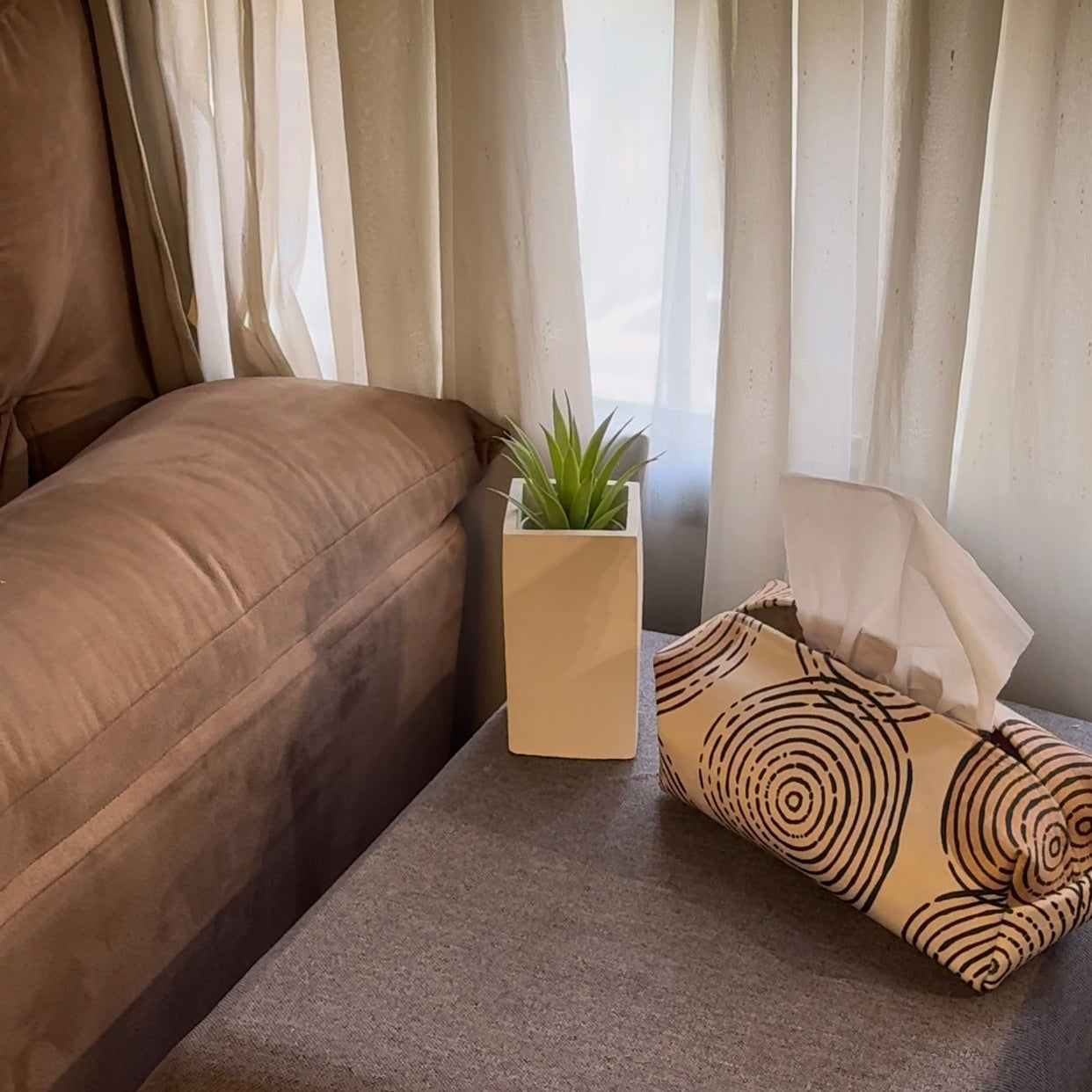 Tissue Box - Fabric - Rounds